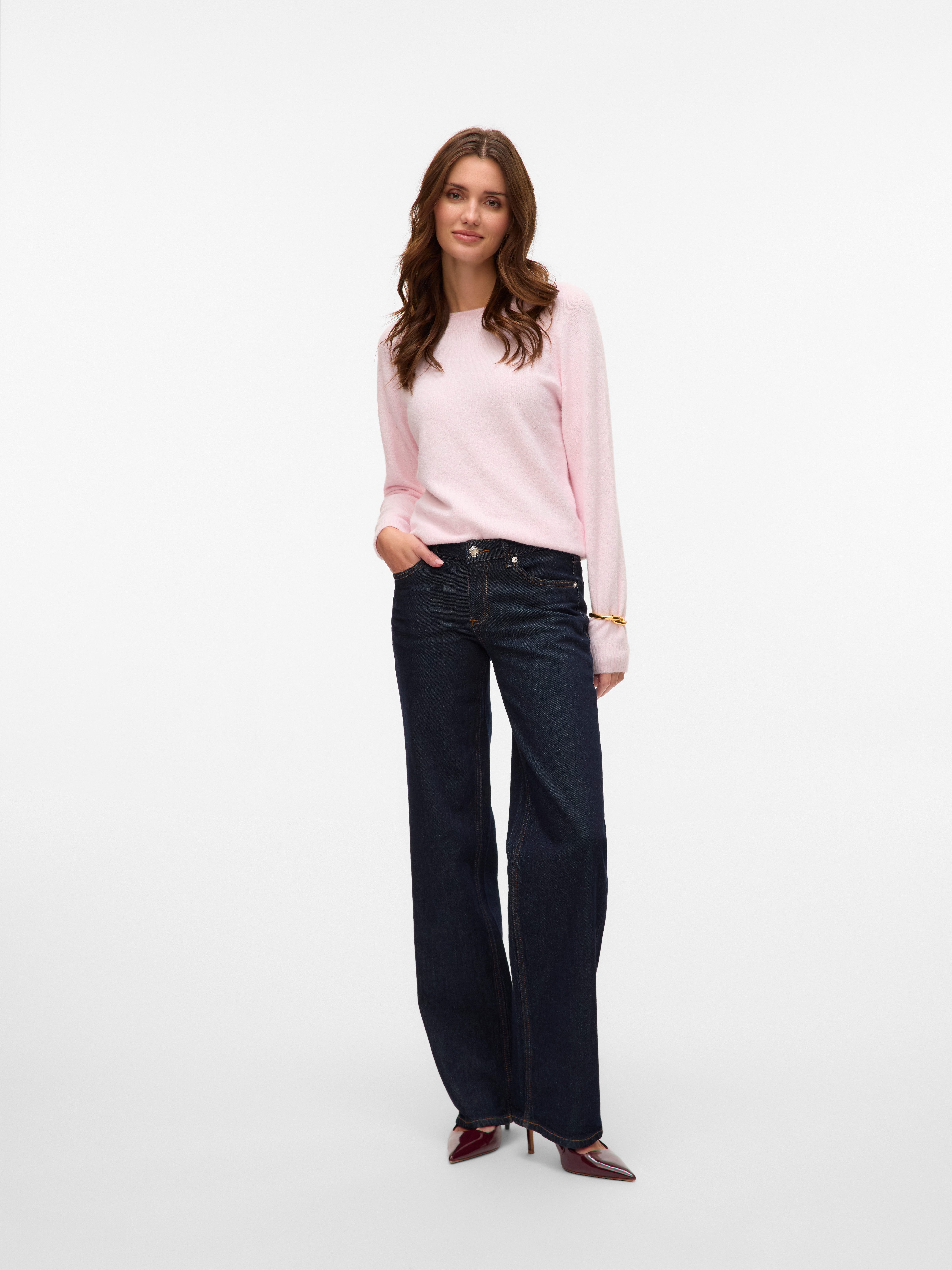 Vero Moda Trui met ronde hals VMDOFFY LS O-NECK BLOUSE GA NOOS