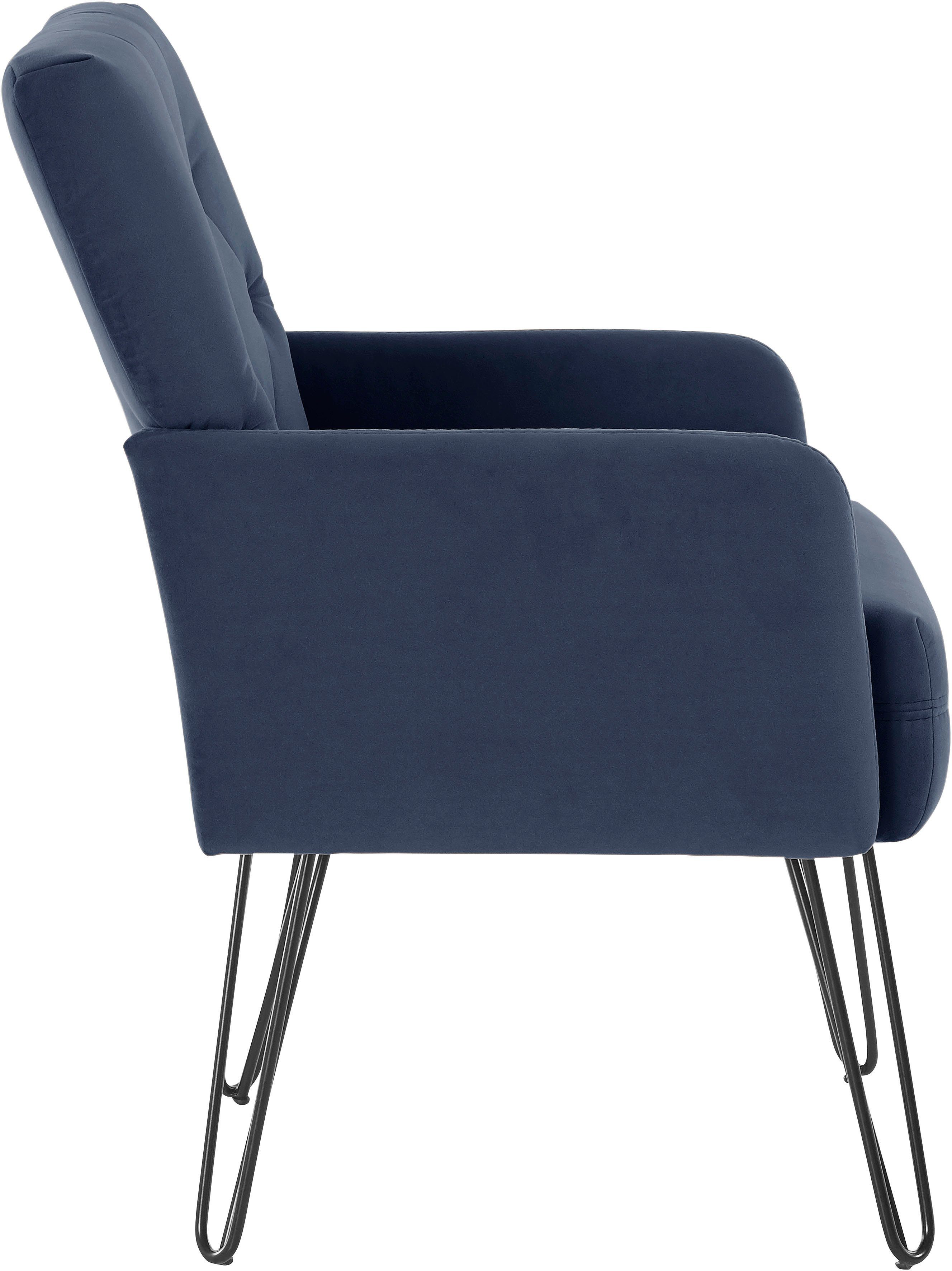 exxpo - sofa fashion Fauteuil Doppio, loungesessel met designonderstel, comfortabel en elegant