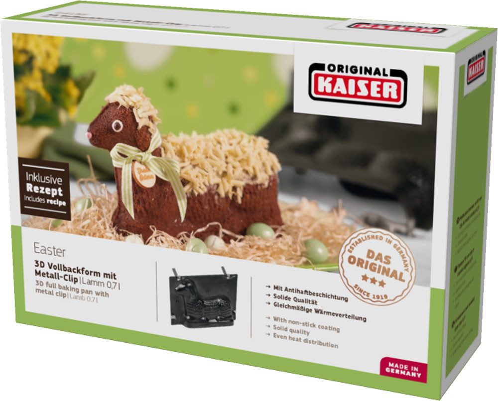Kaiser Backformen Bakvorm Motief bakvorm 3-d motief bakvorm lam, made in germany