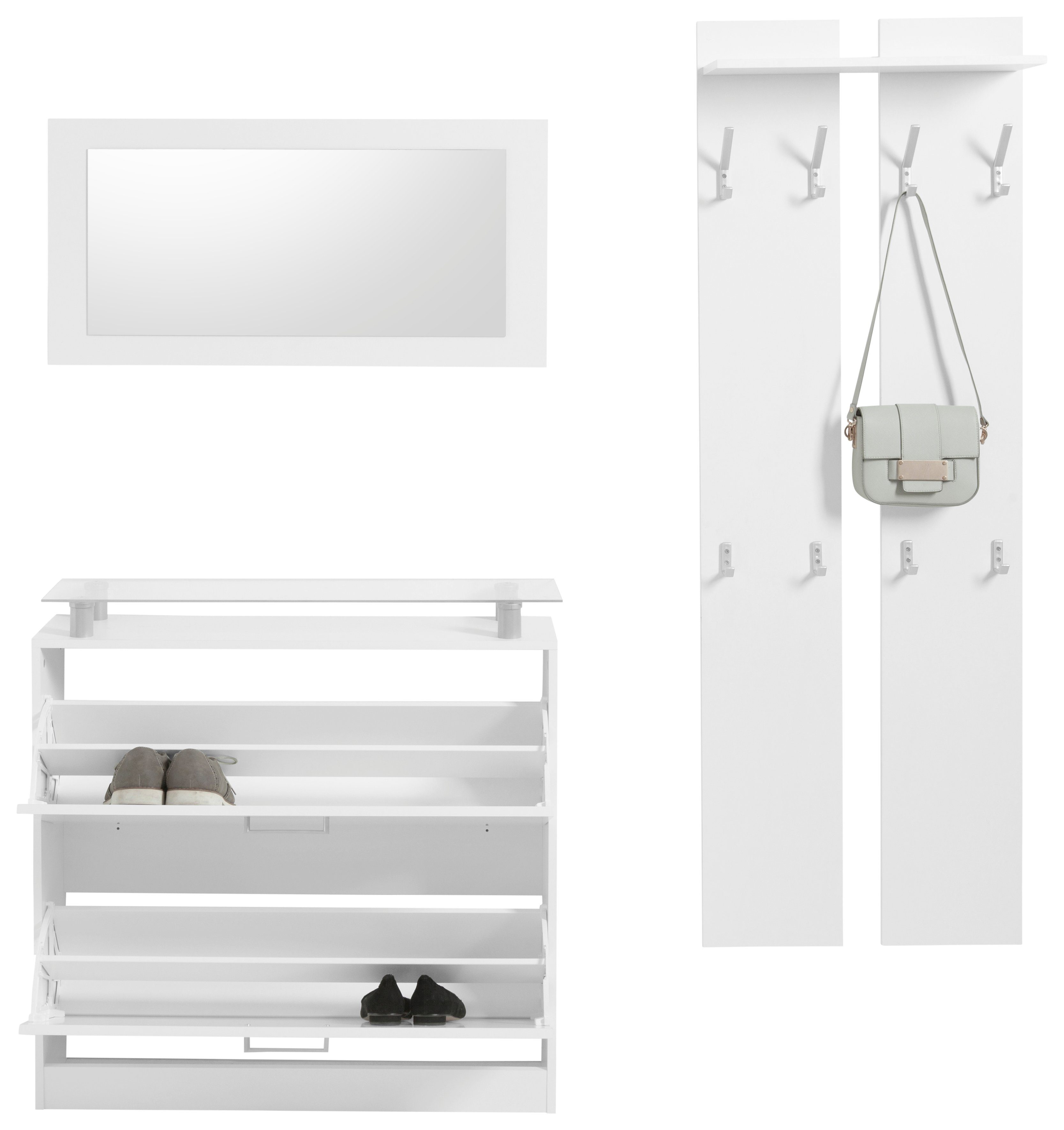 borchardt Möbel Halmeubelset Finn met glasplaat (set, 3-delig)