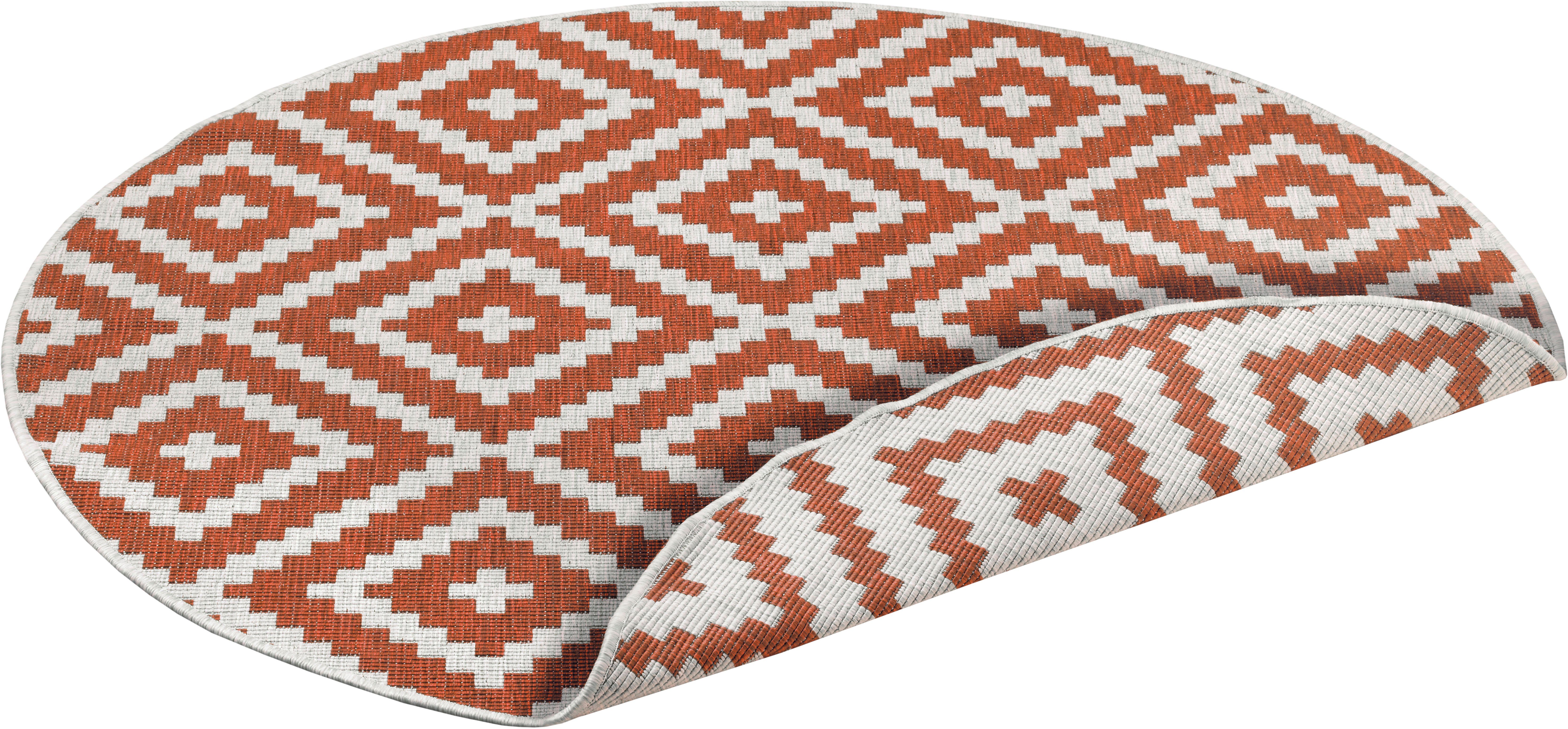 my home Vloerkleed Ronda tweezijdig te gebruiken kleed Sisal-look, platweefsel, in- en outdoor, geometrisch boho design