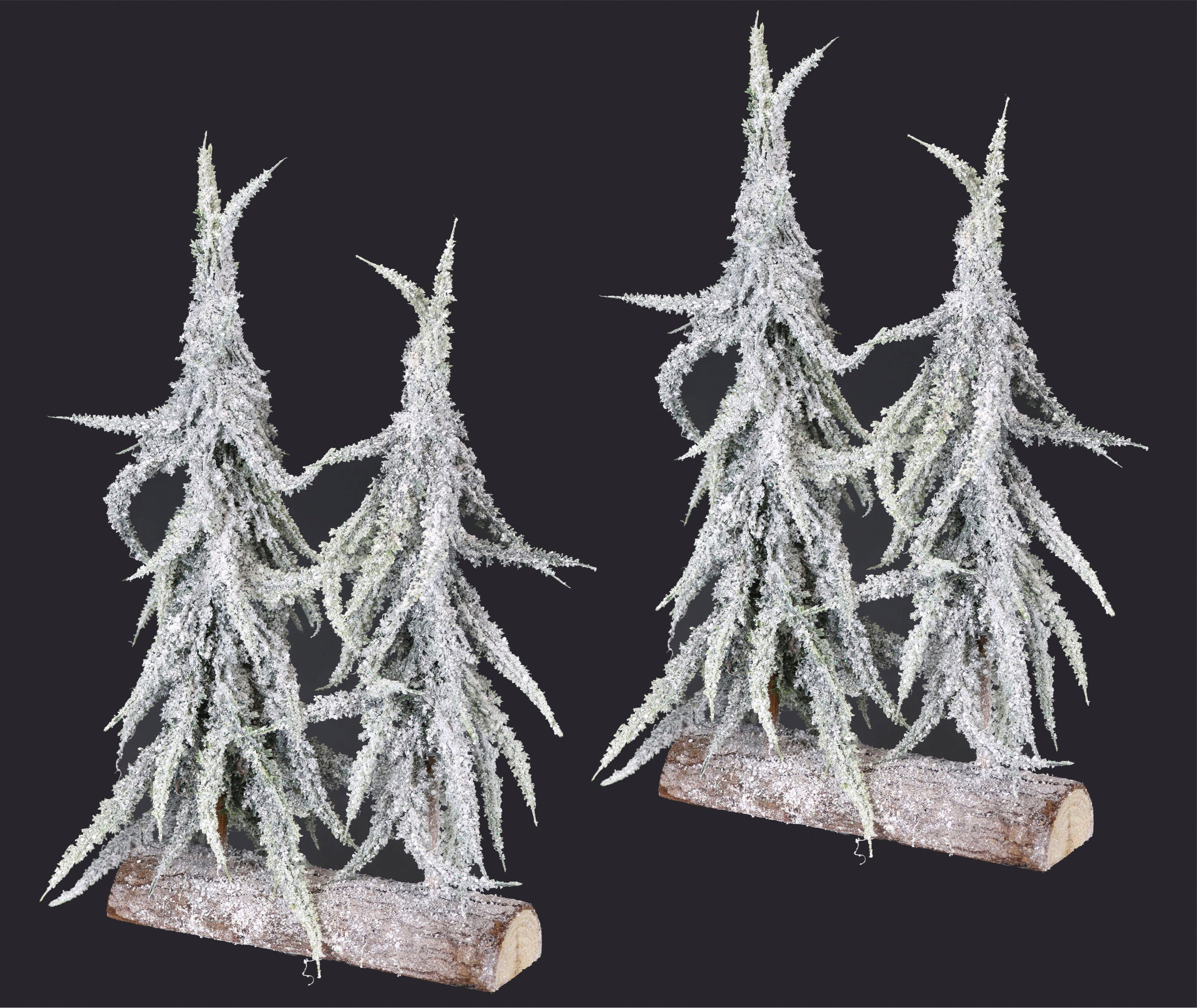 I.GE.A. Deco-boom Kerstdecoratie, kerstboom (set, 2 stuks)