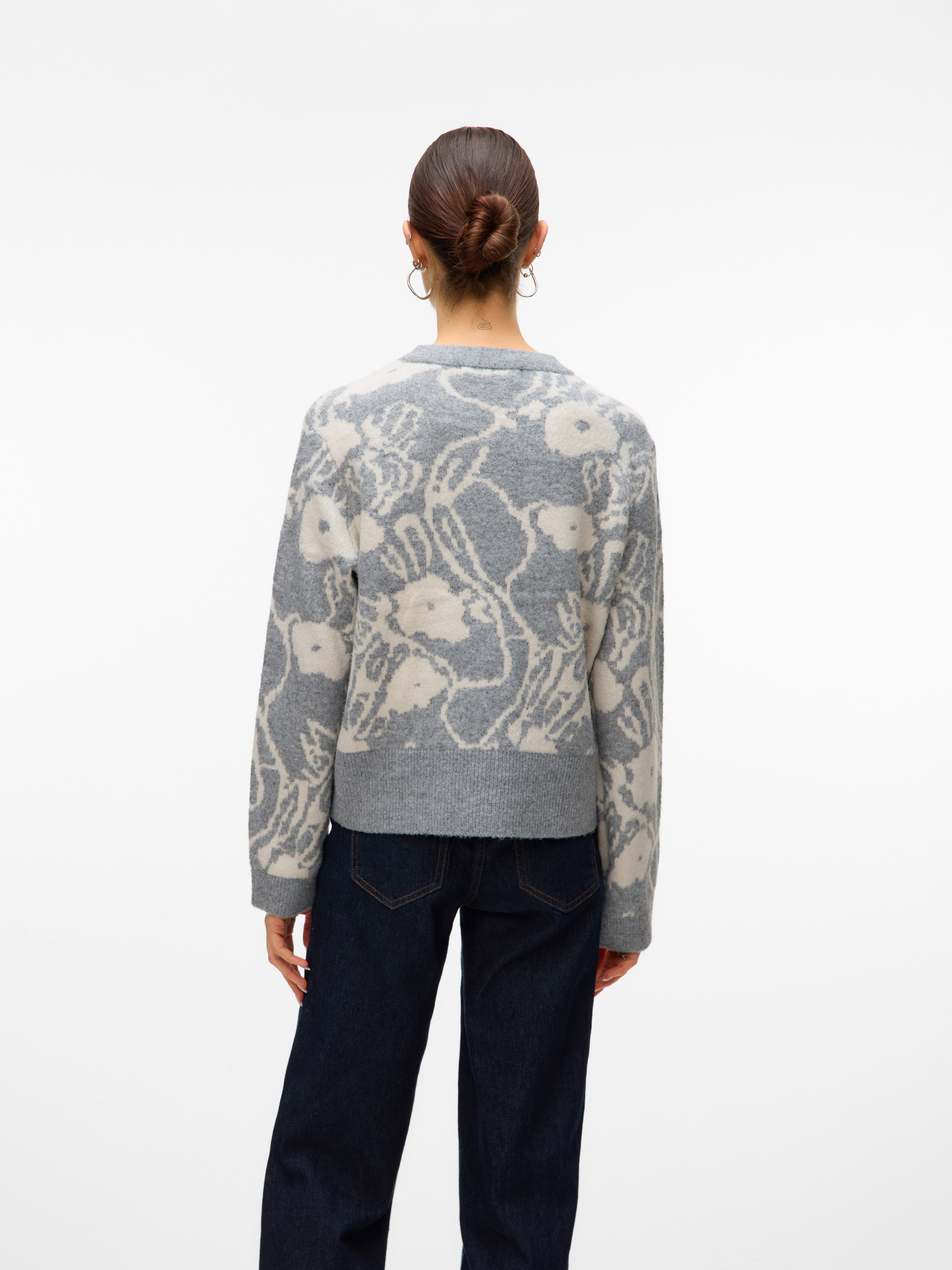 Vero Moda Gebreide trui VMKAILA LS O-NECK PULLOVER BOO
