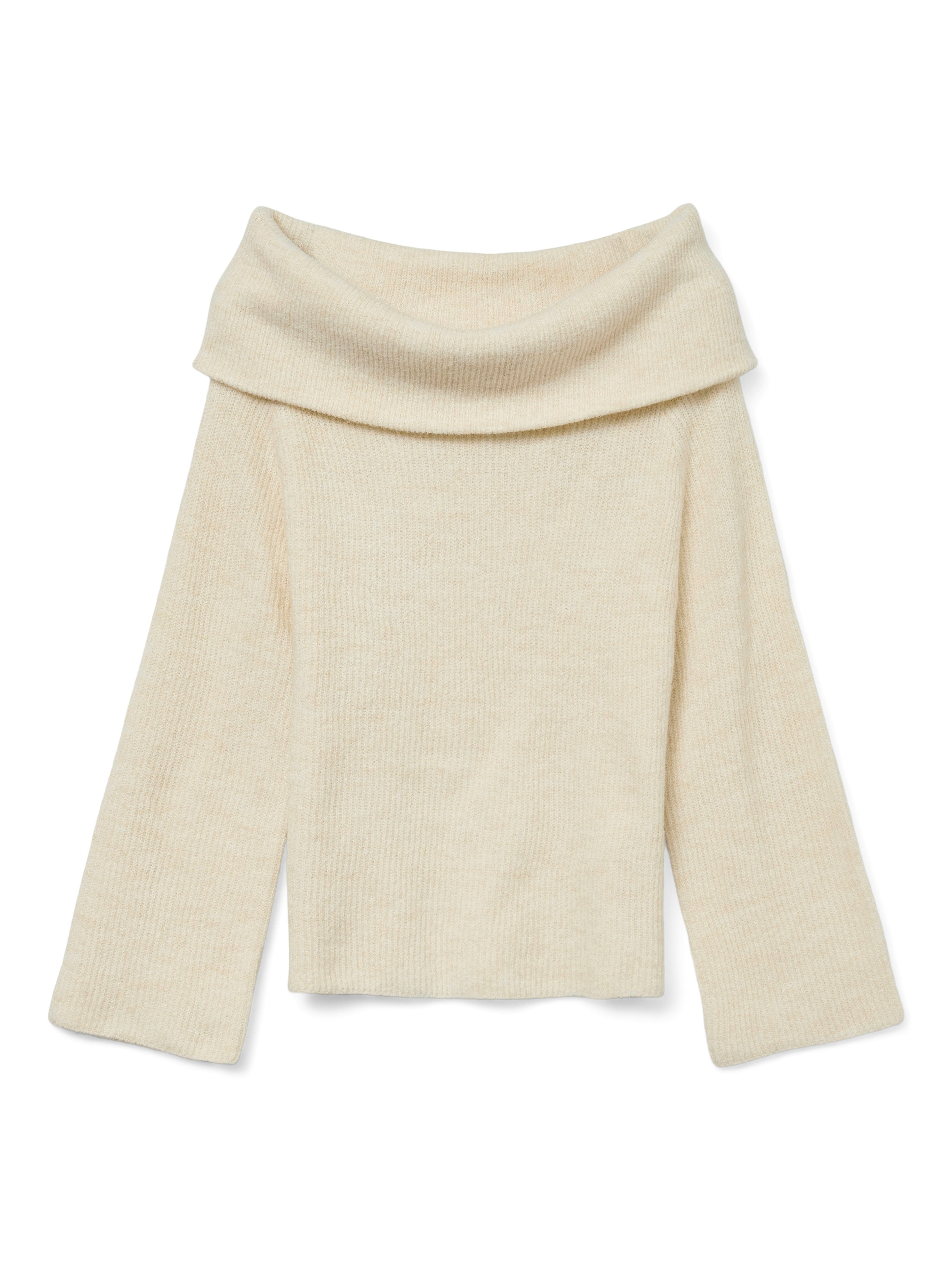 Vero Moda Gebreide trui VMERA LS OFF SHOULDER PULLOVER GA NOOS