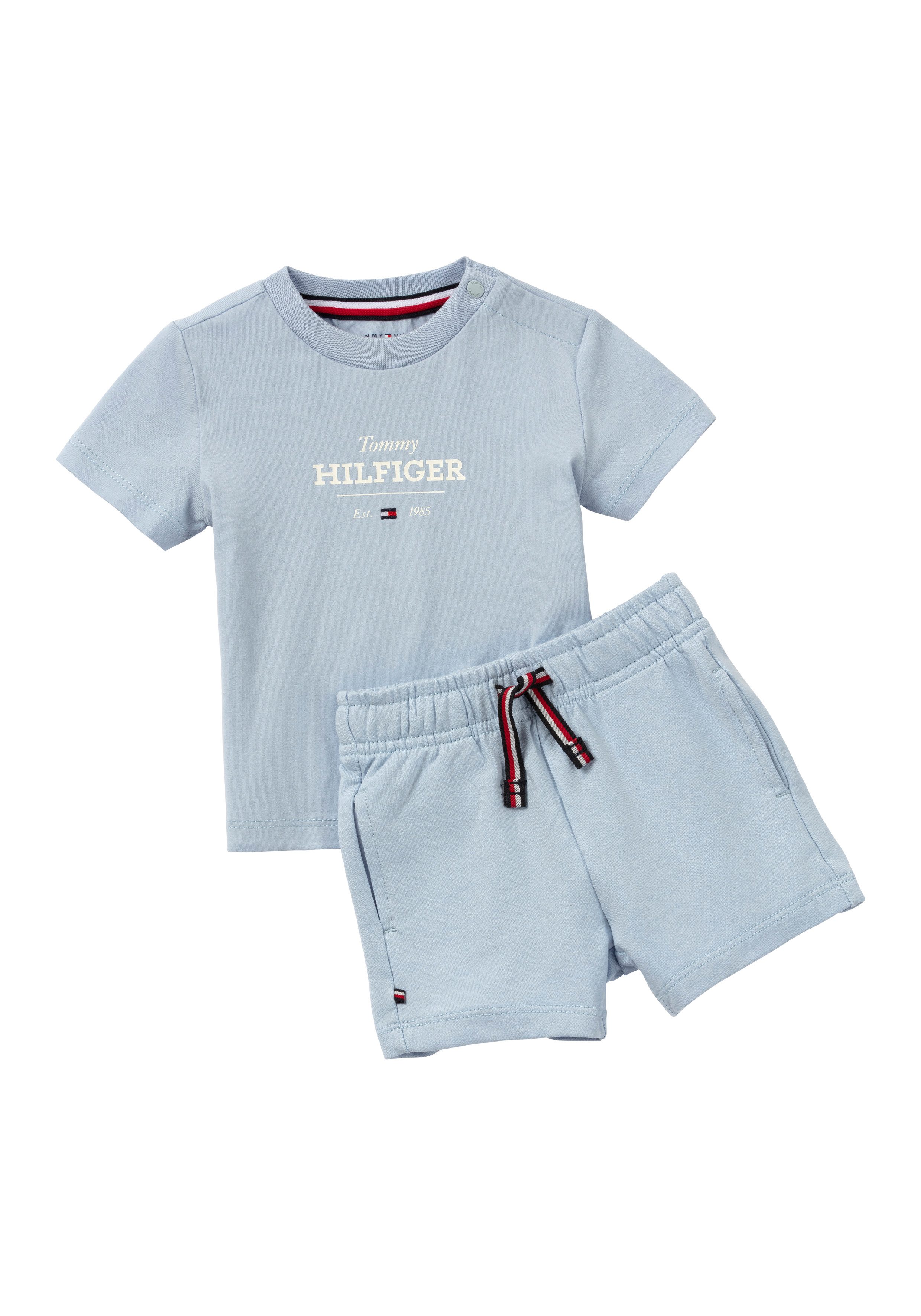 Tommy Hilfiger Shirt short MONOTYPE TEE AND SHORT SET (set, 2-delig, 2 stuks)