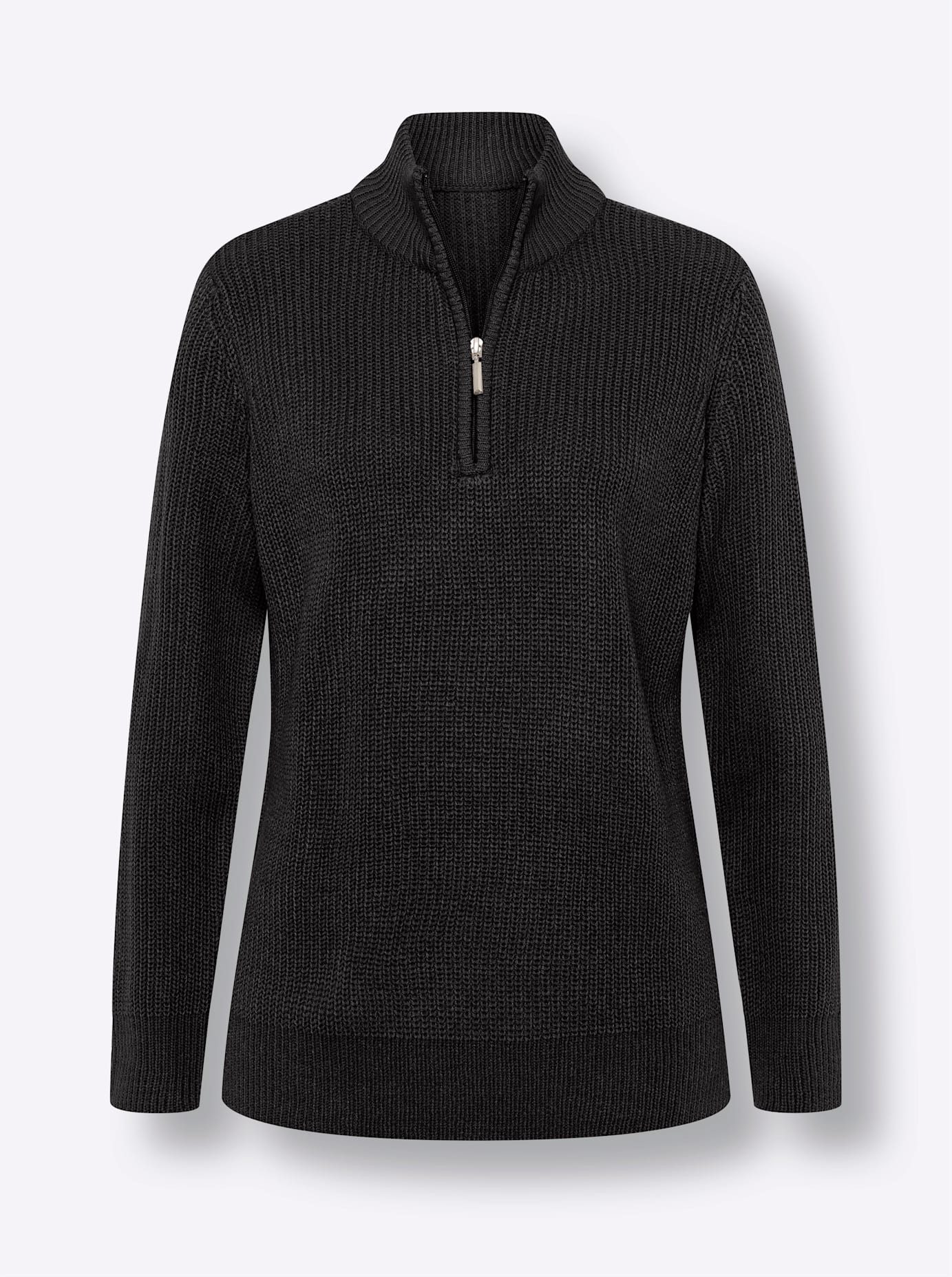 Classic Basics Trui met staande kraag Trui