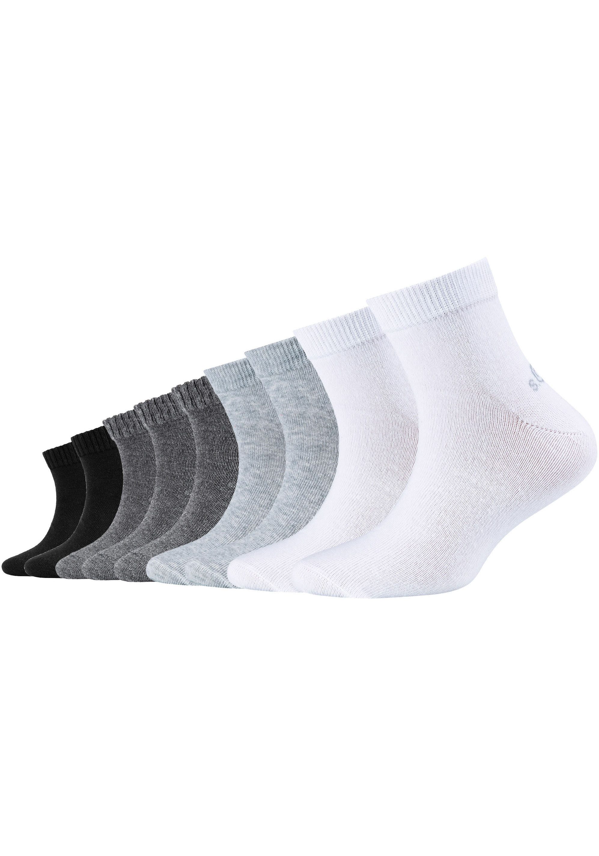 s.Oliver Korte sokken Essentials met veelzijdige kleuren (Set van 9) meisjes sokken maat 31 (34) grijs