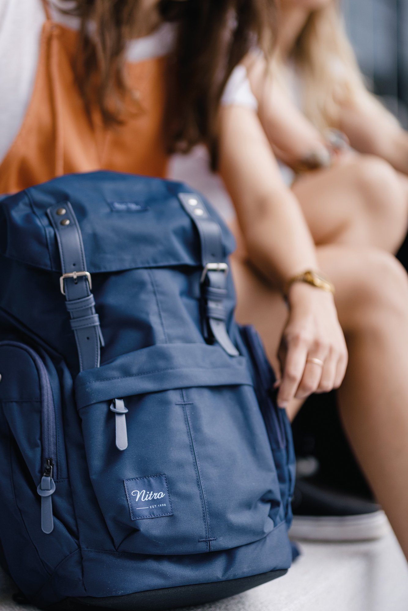 NITRO Vrijetijdsrugzak Daypacker met laptopvak, schoolrugzak, wandelaarsrugzak of streetpack