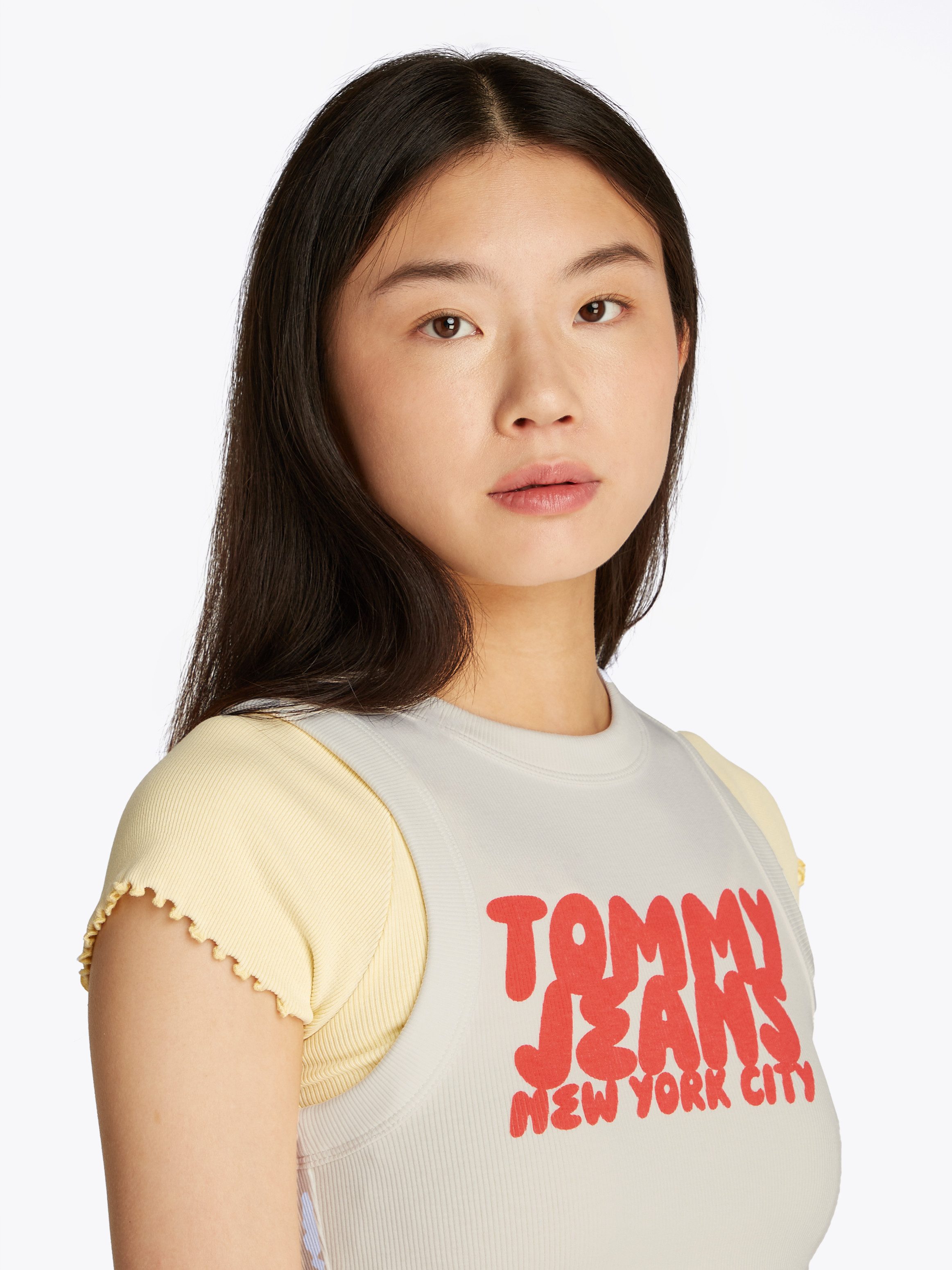 TOMMY JEANS Tanktop TJW SLIM SH TJ BUBBLE TANK