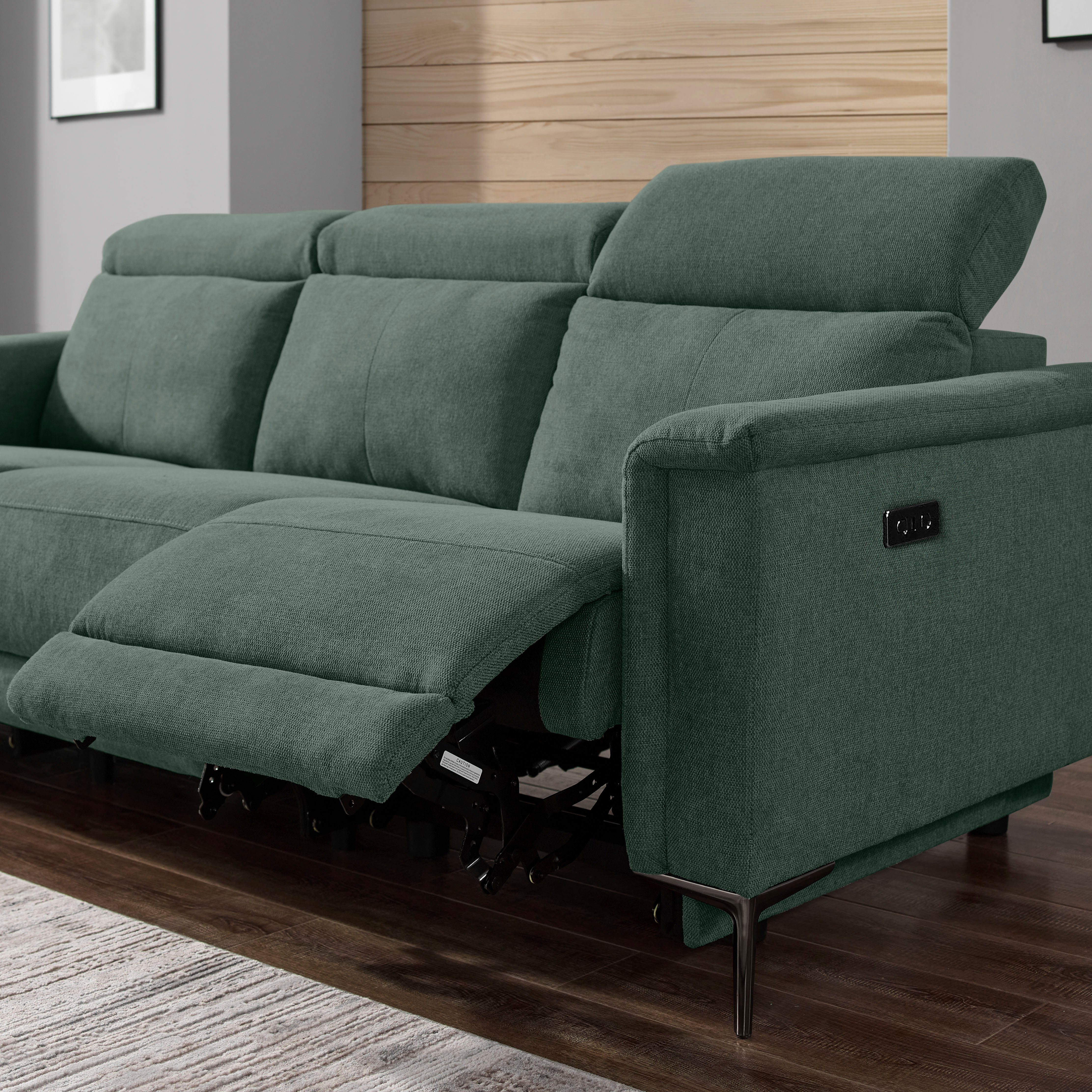 Places of Style 3-zitsbank Lund, met handmatige en elektrische relaxfunctie
