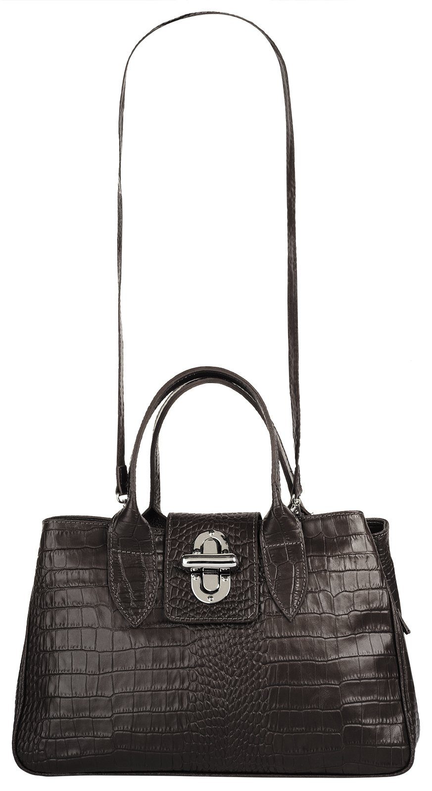 Cluty Tas echt leer, made in italy (1-delig)