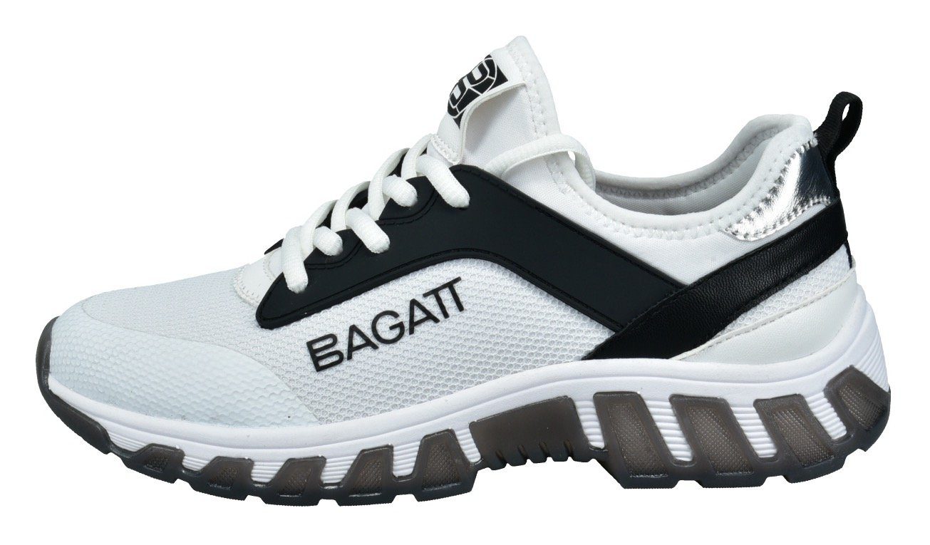 BAGATT Slip-on sneakers met aangebrachte sierknoop, vrijetijdsschoen, lage schoen, instapschoen