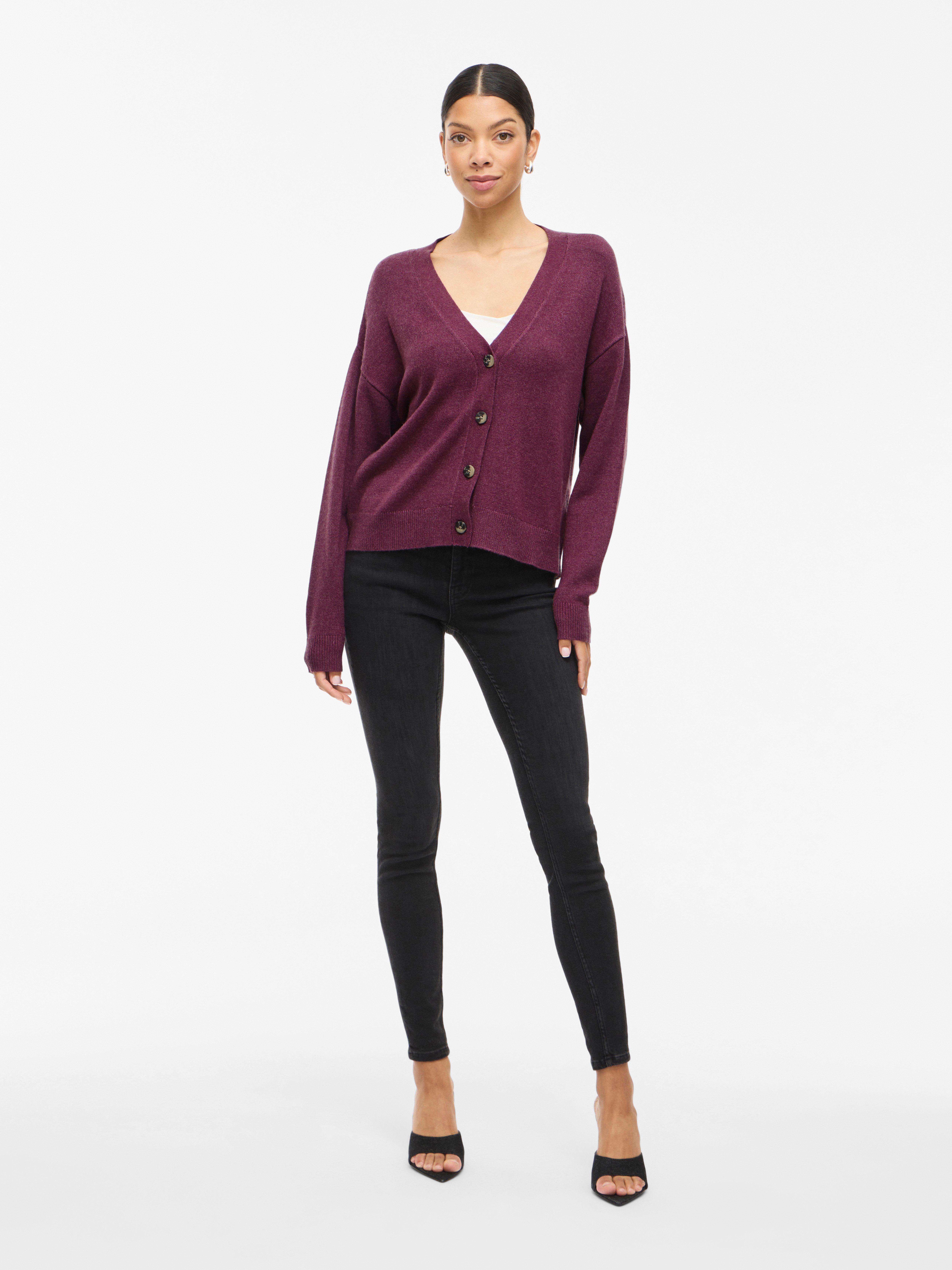 Vila Vest VIRIL V-NECK KNIT CARDIGAN - NOOS