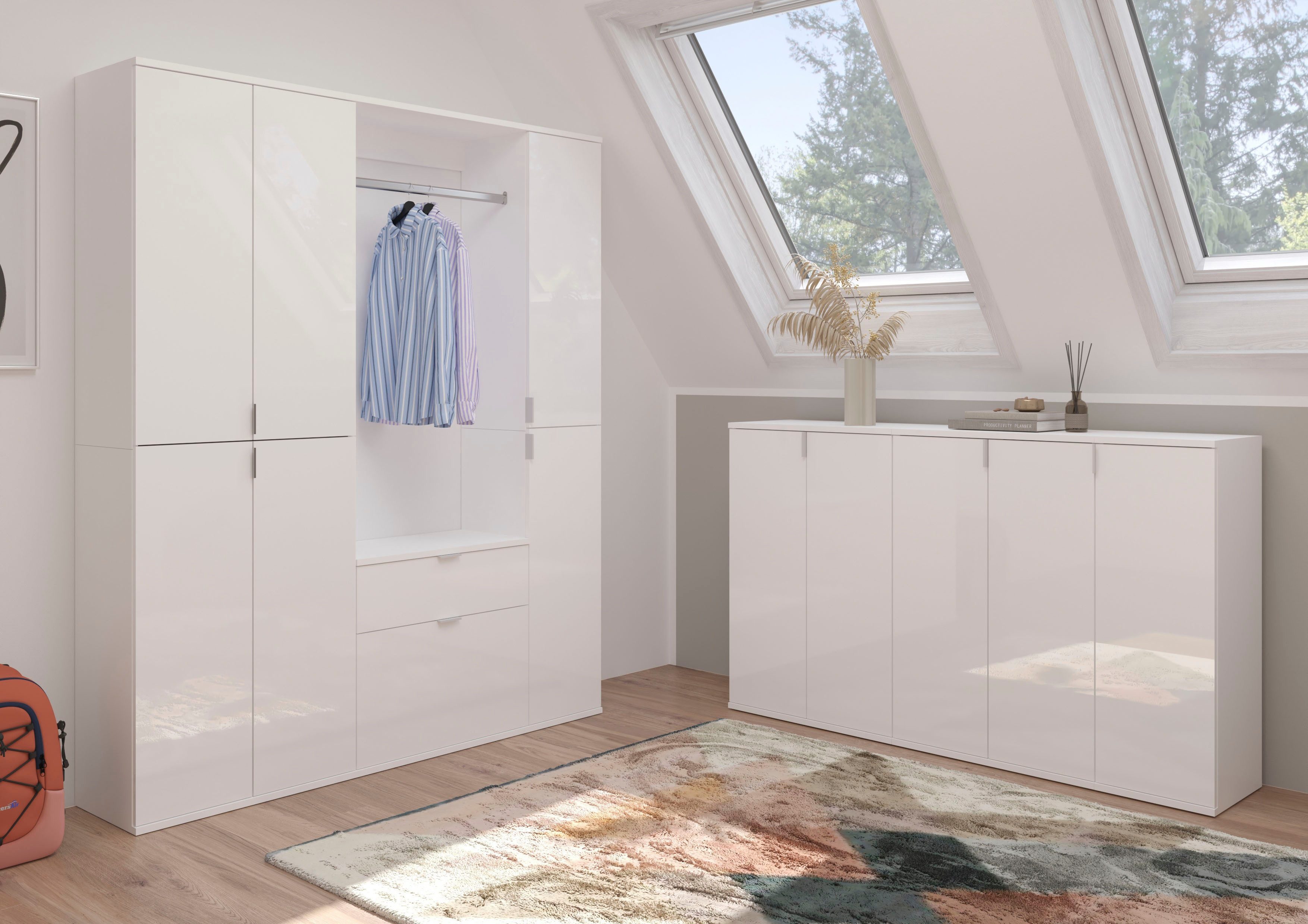 INOSIGN Schoenenkast Trondheim, Breedte 61 cm, 2 Deuren, 5 Planken, 6 Vakken Garderobekast, schoenenkast, schoenenkommode, buffetkast, gangkast