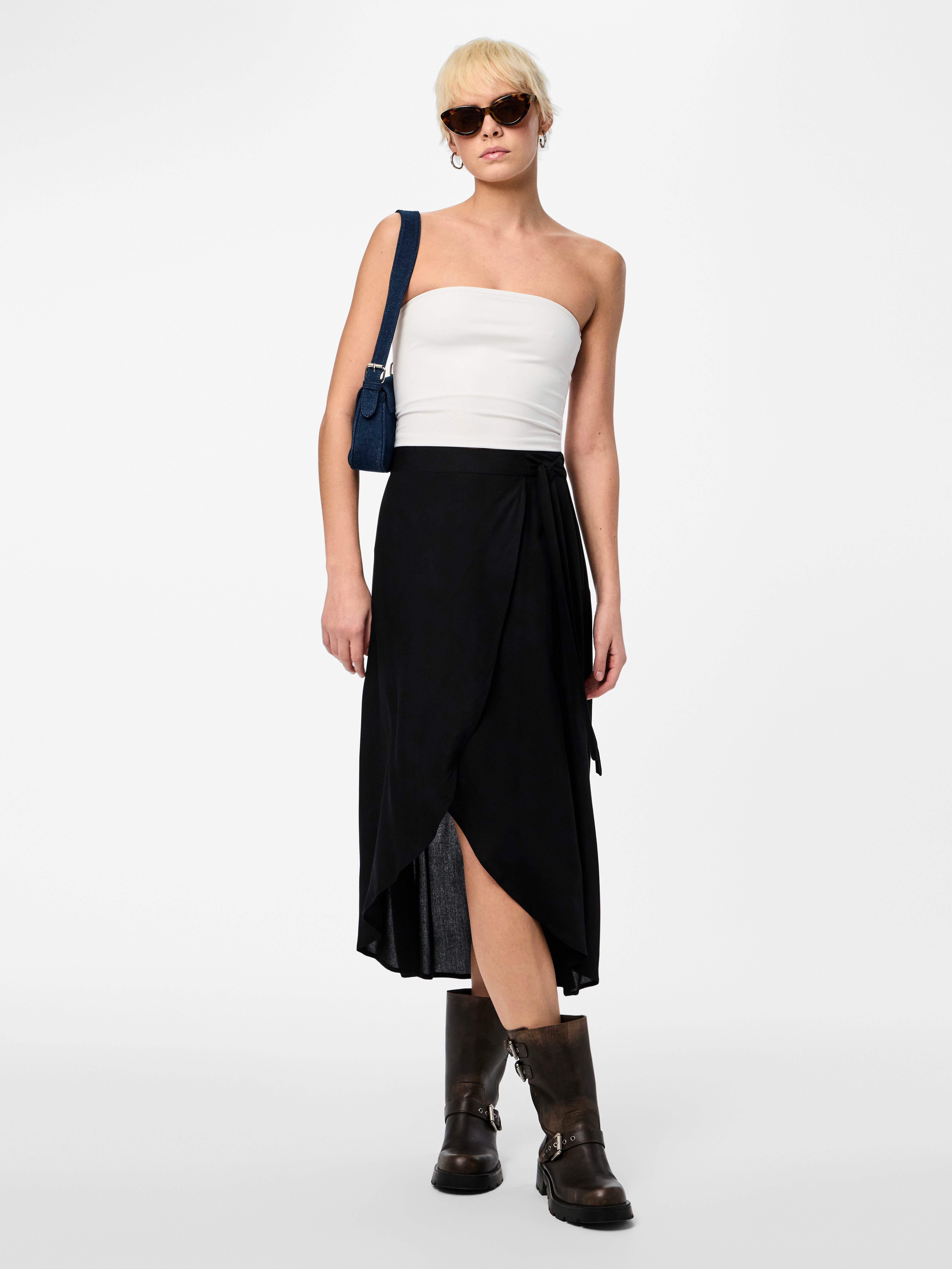 pieces Wikkelrok PCTALA WRAP SKIRT NOOS BC