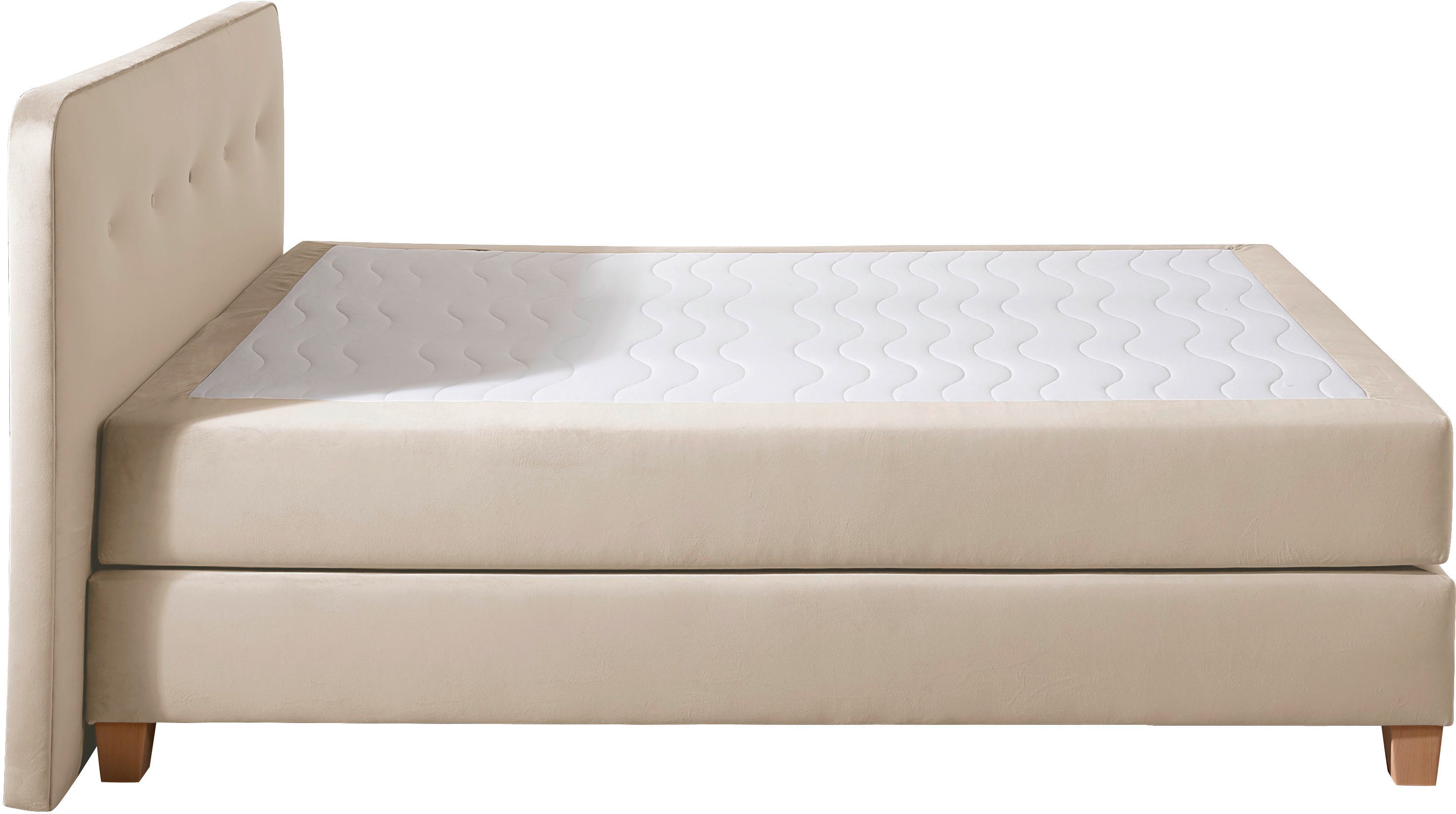 Home affaire Boxspring Fargo in extra lang 220 cm, met topmatras, 3 uitvoeringen, 4, breedten