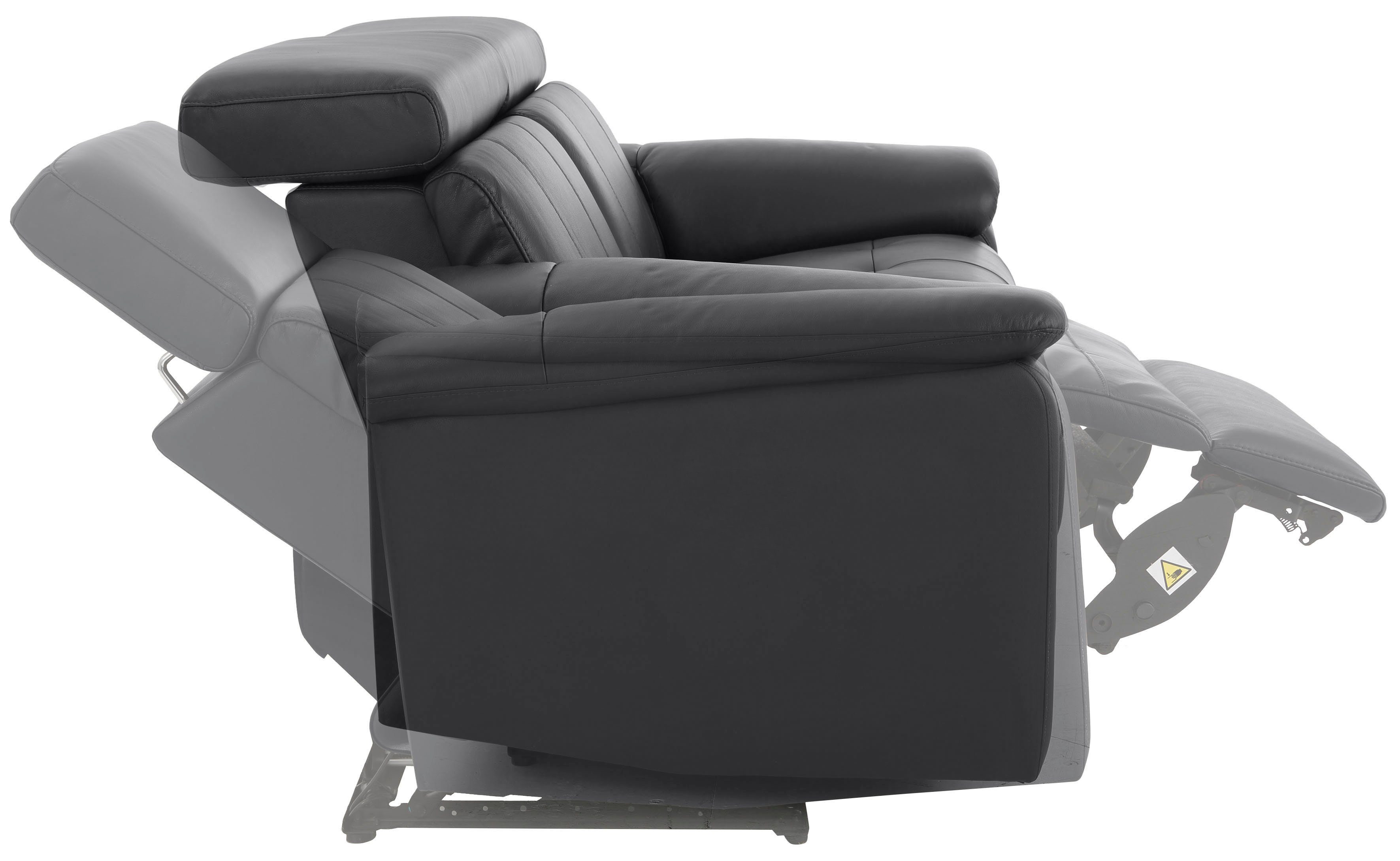 Home affaire 2-zitsbank Binado met handmatige of elektrische relaxfunctie met usb-aansluiting