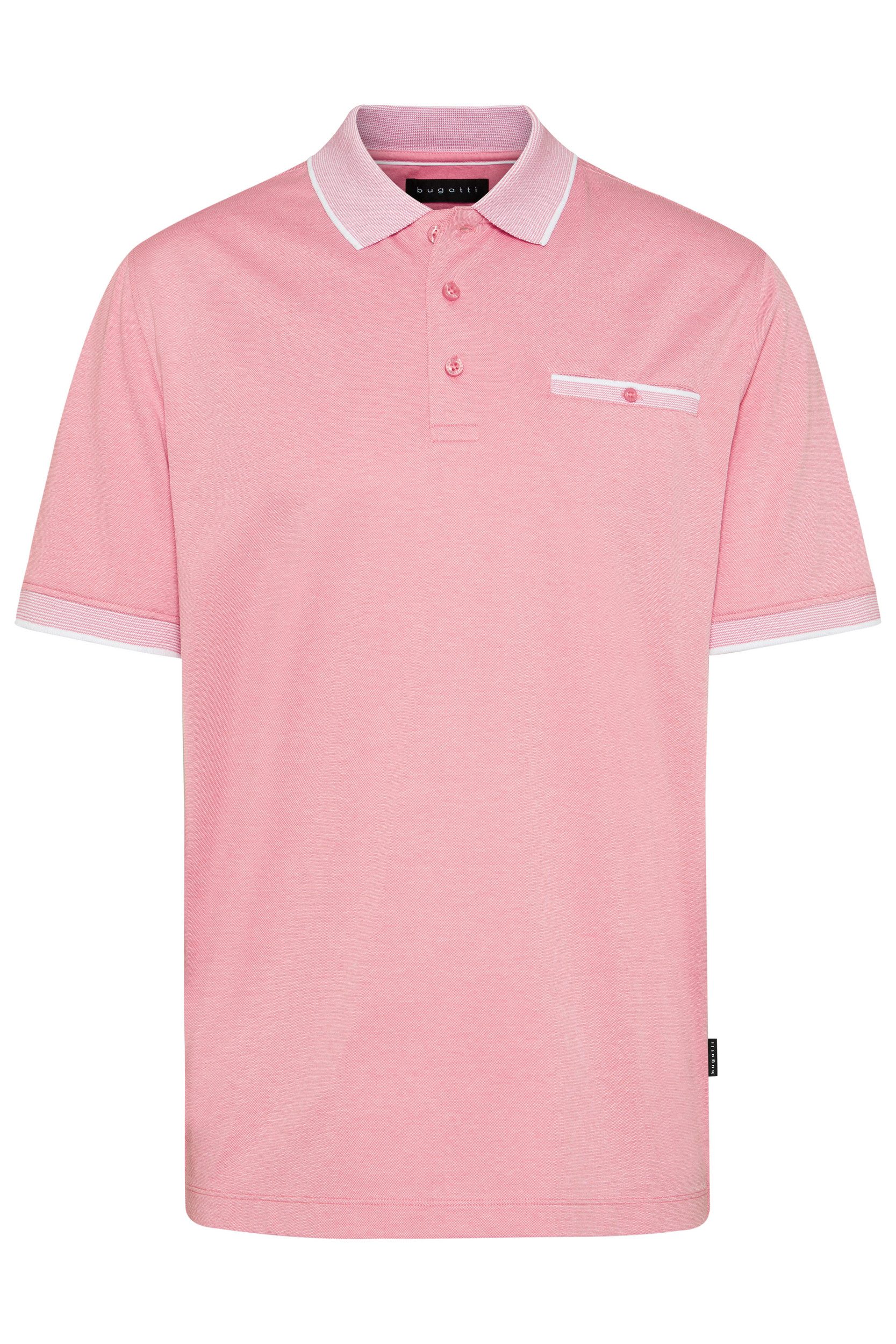 Bugatti Poloshirt met contraststrepen