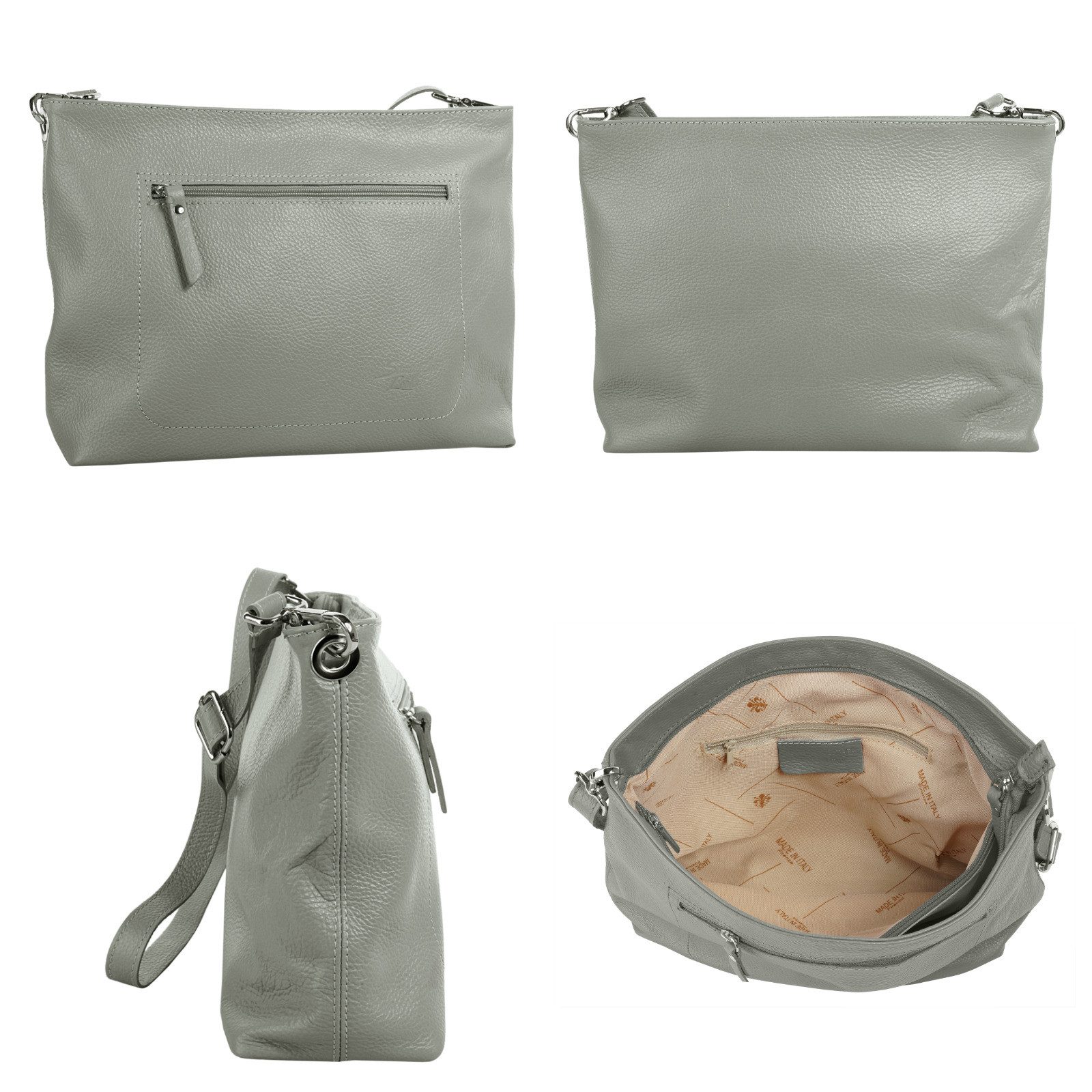 Samantha Look Schoudertas echt leer, made in italy