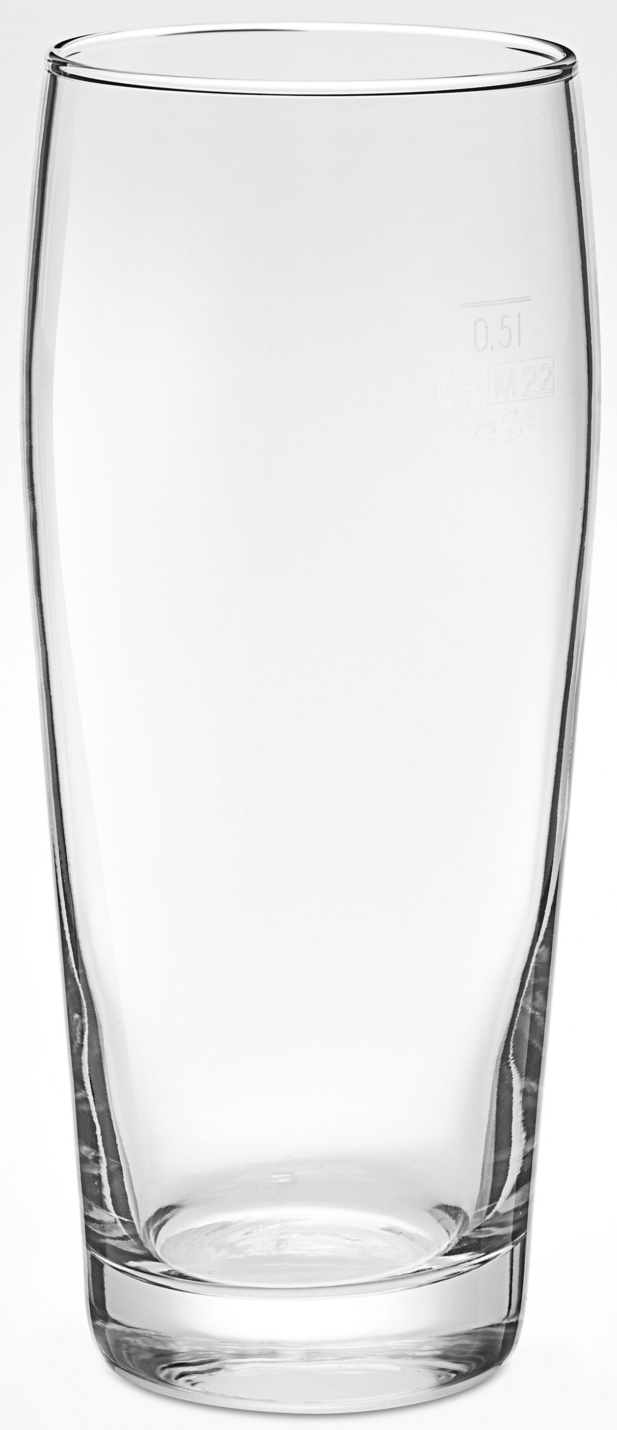van Well Bierglas Willybecher 0,5 l, gekalibreerd, vaatwasmachinebestendig, horeca kwaliteit, 12-delig. (set, 12-delig)