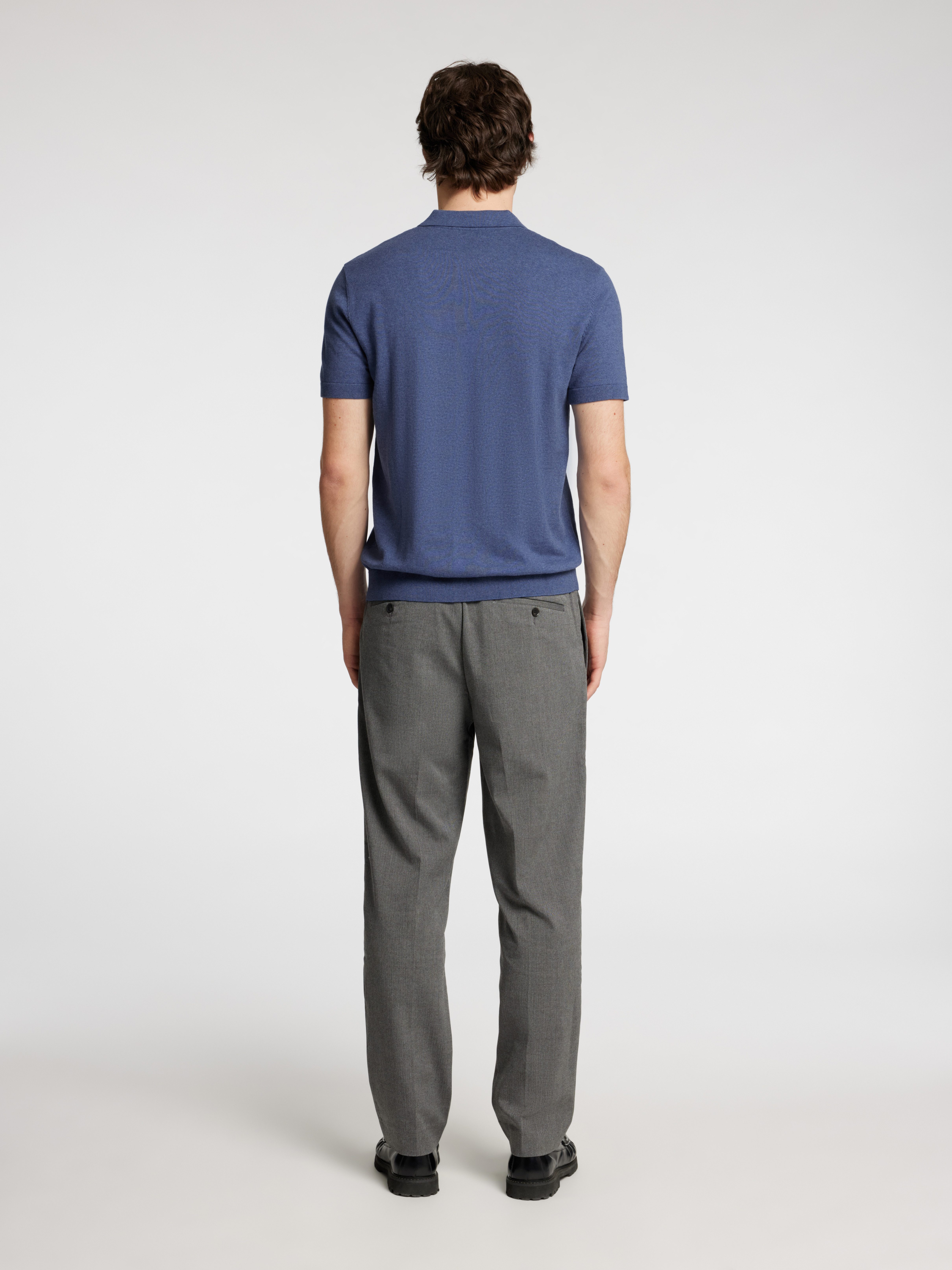 SELECTED HOMME Poloshirt SLHBERG SS KNIT POLO NOOS