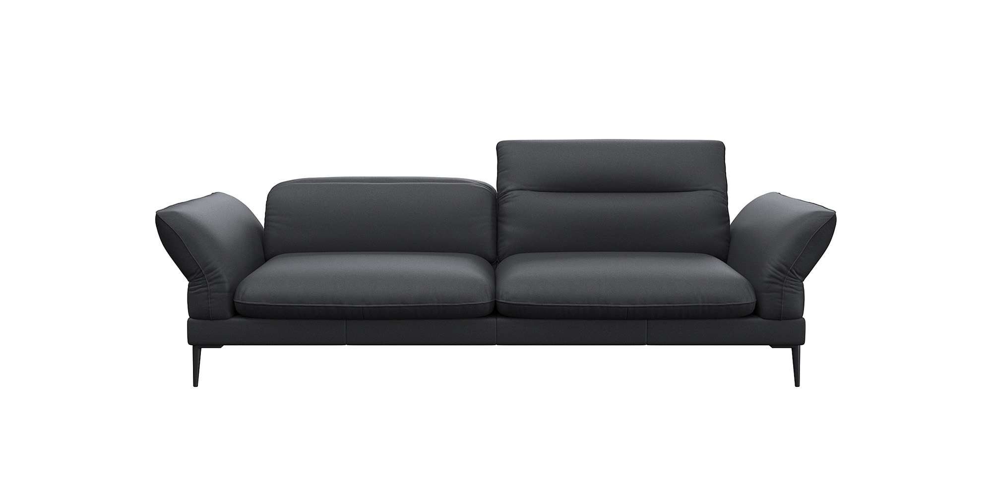 FLEXLUX 3-zitsbank Salino, functie-sofa, relaxsofa Bank met arm- en hoofdeinde verstellingen, koudschuim & staalgolven