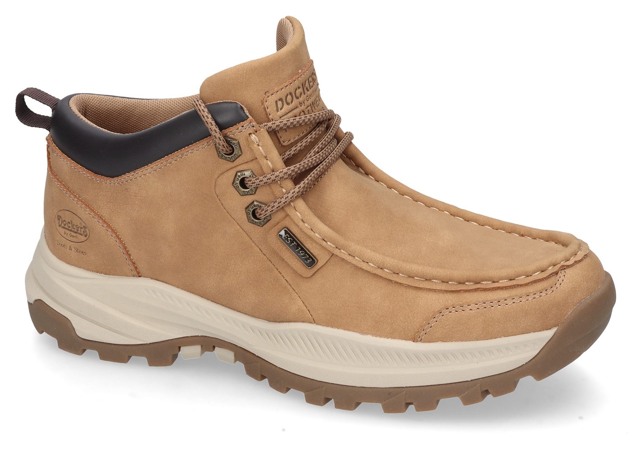 Dockers by Gerli Veterschoenen trekking laarzen veterschoenen met modieuze mocassin-decoratieve naad