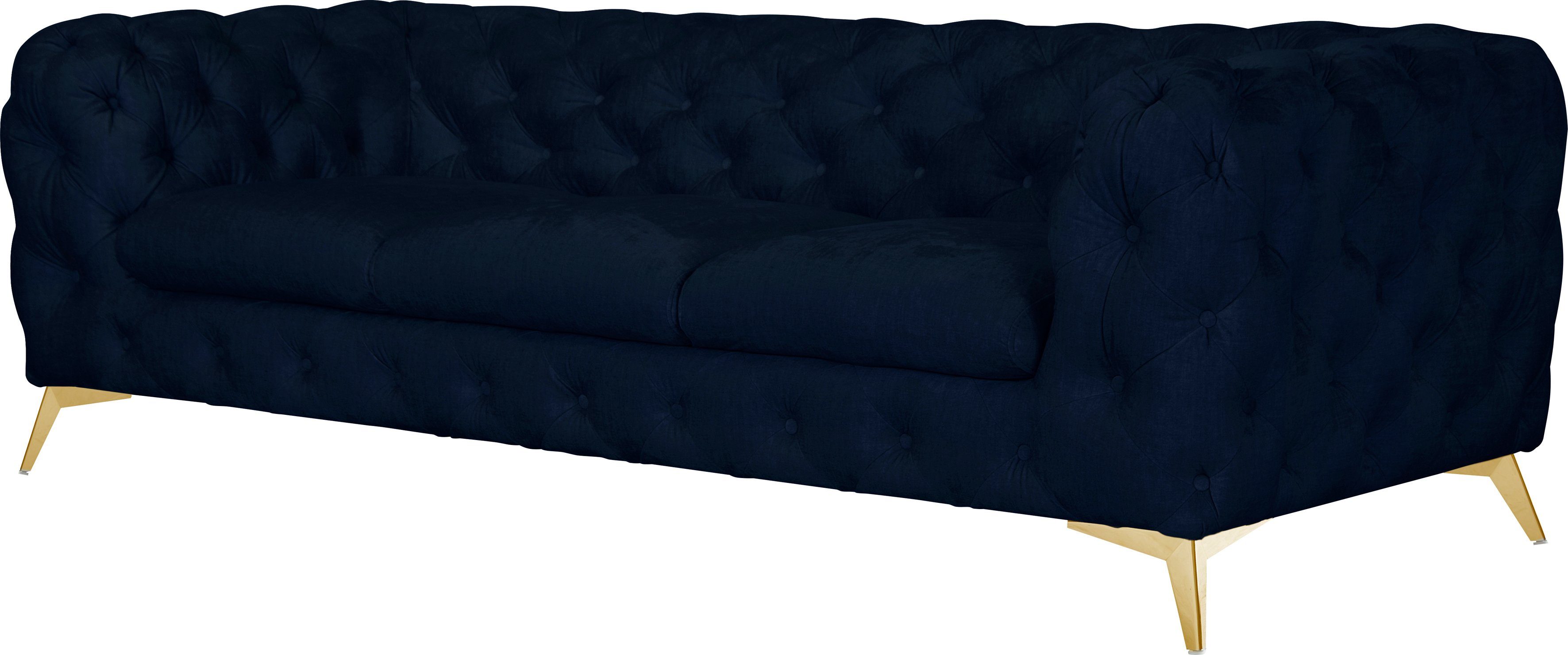 Leonique Chesterfield-bank Glynis luxueuze capitonnage, moderne chesterfield look, kleur van de poten ter keuze