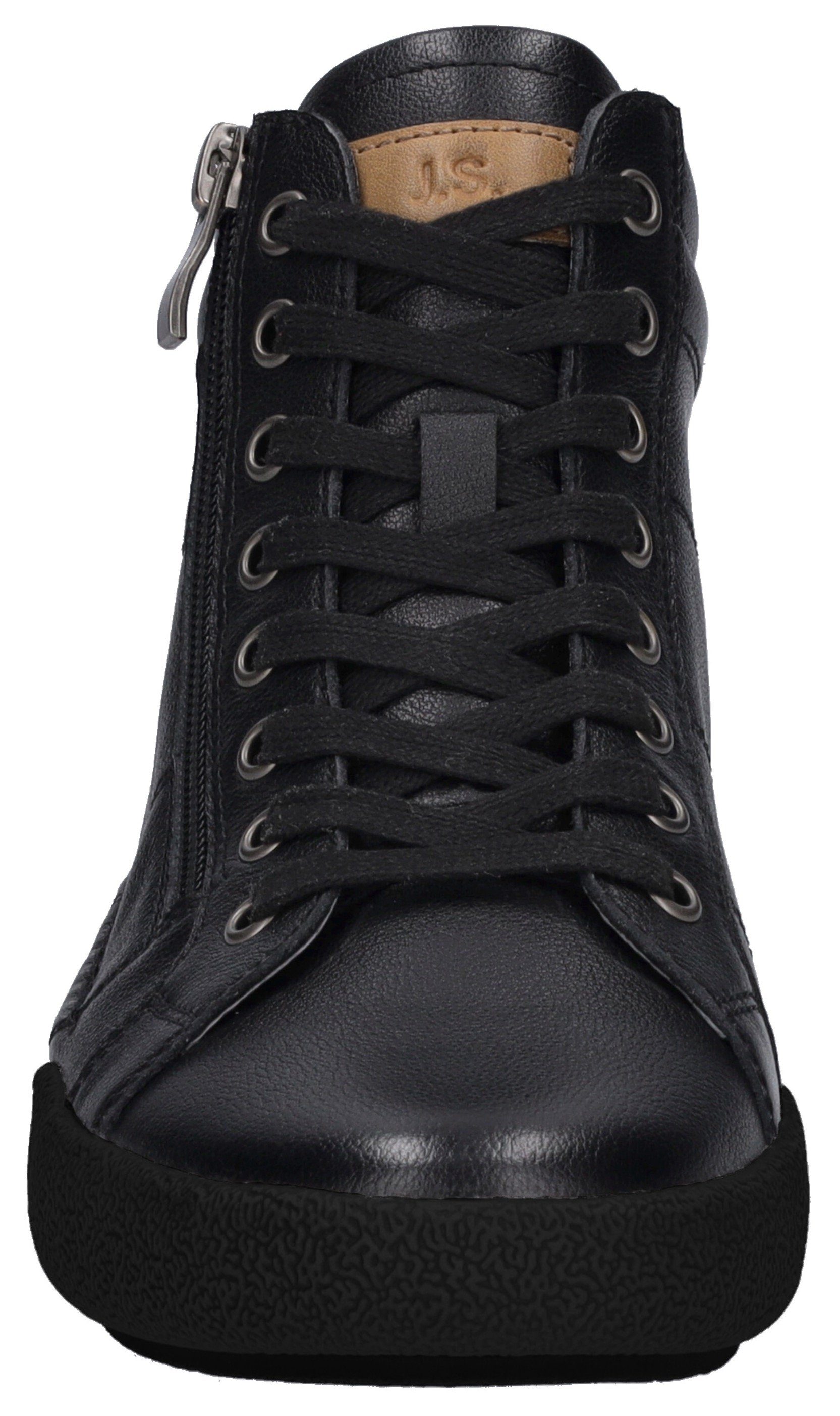 Josef Seibel Sneakers Claire 11 Veterschoenen, high top sneaker, comfortschoen met leren binnenzool
