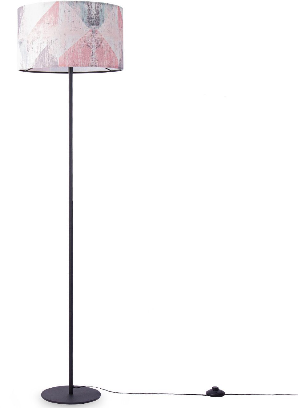 Paco Home Staande lamp Mero 102 Vloerlamp woonkamer slaapkamer E27 helder pastel vintage