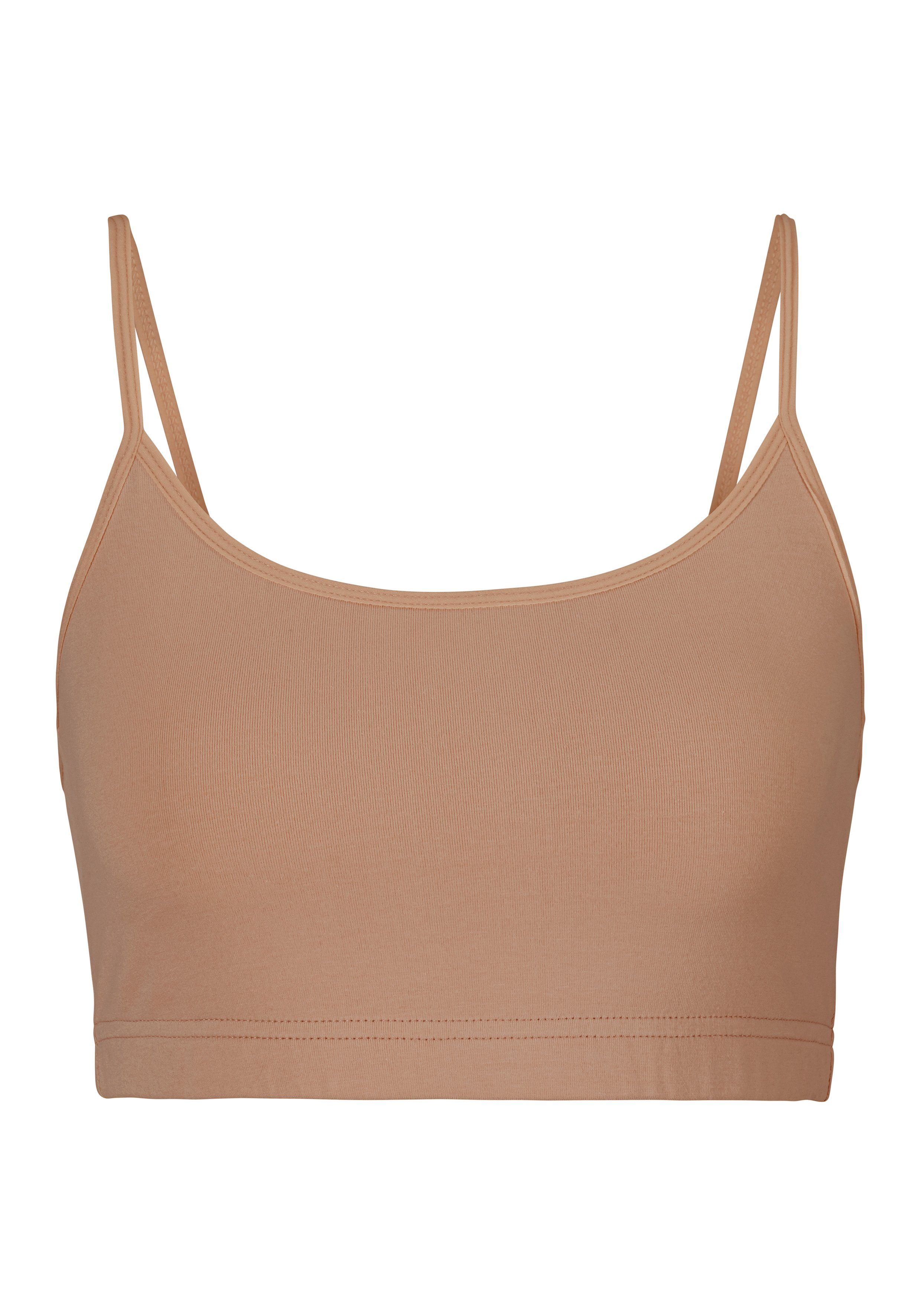 Lascana Bustier van elastisch katoen (2-delig, Set van 2)