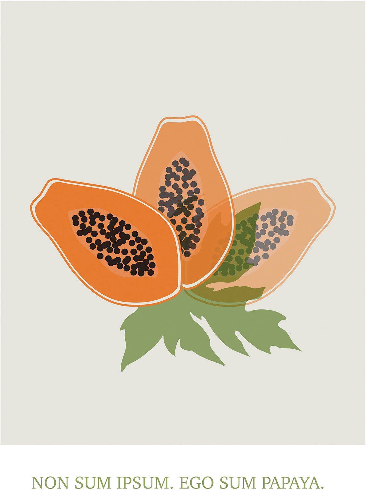 Komar Artprint Cultivated Papaya
