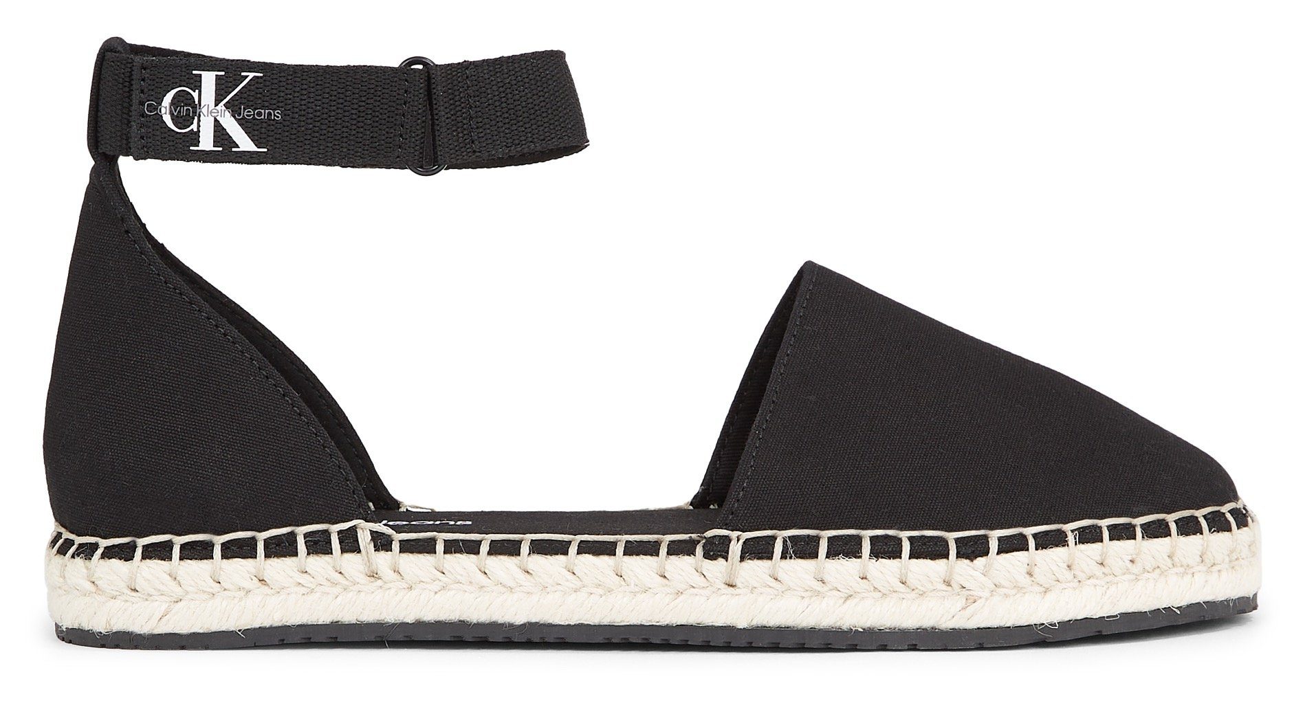 Calvin Klein Espadrilles EMMA 5C *I Strandschoen, zomerschoenen, sandaal met klittenband en jute hak