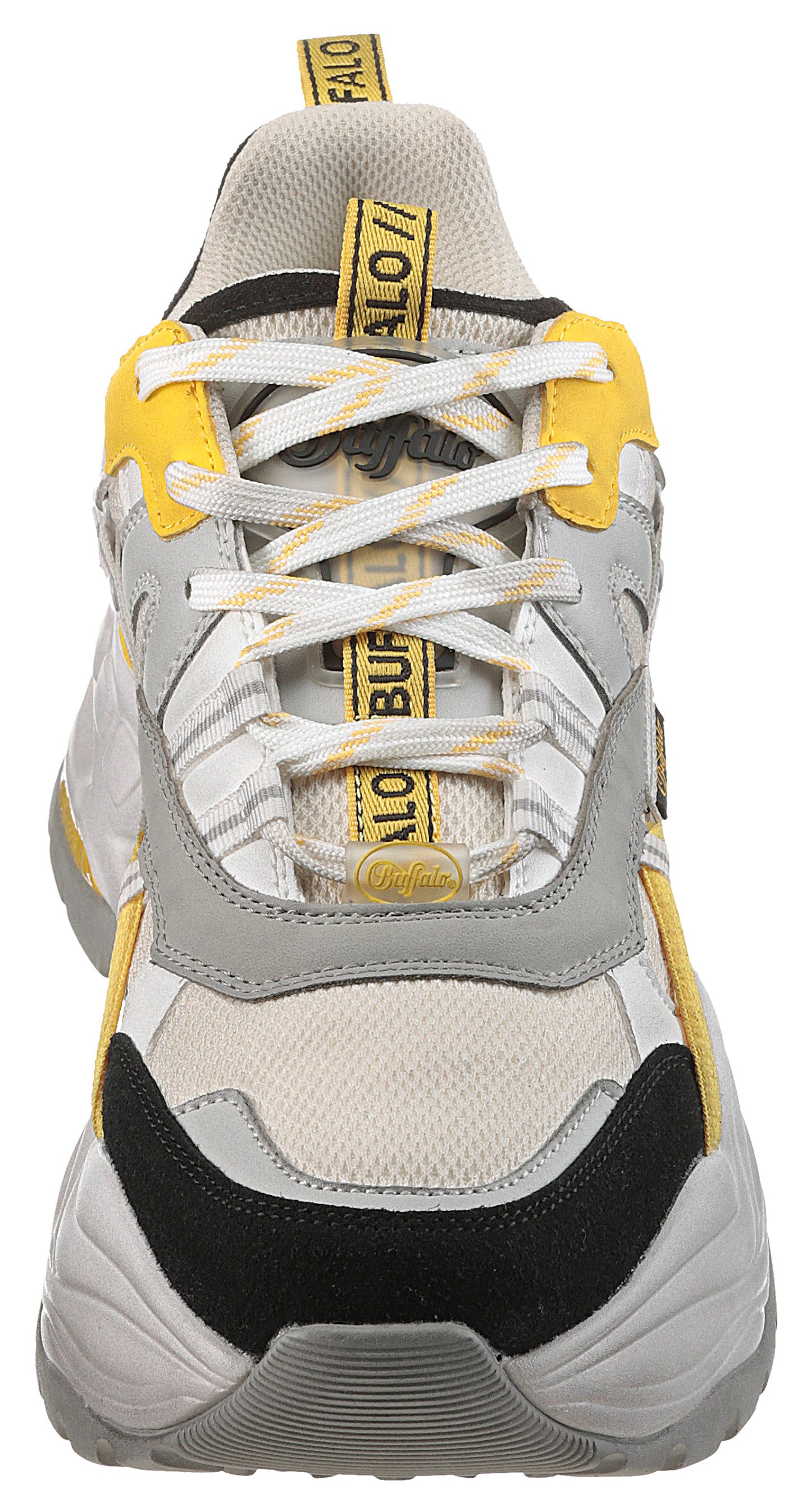 Buffalo Plateausneakers TRIPLET HOLLOW chunky sneaker, veterschoenen, vrijetijdsschoen met contrastdetails