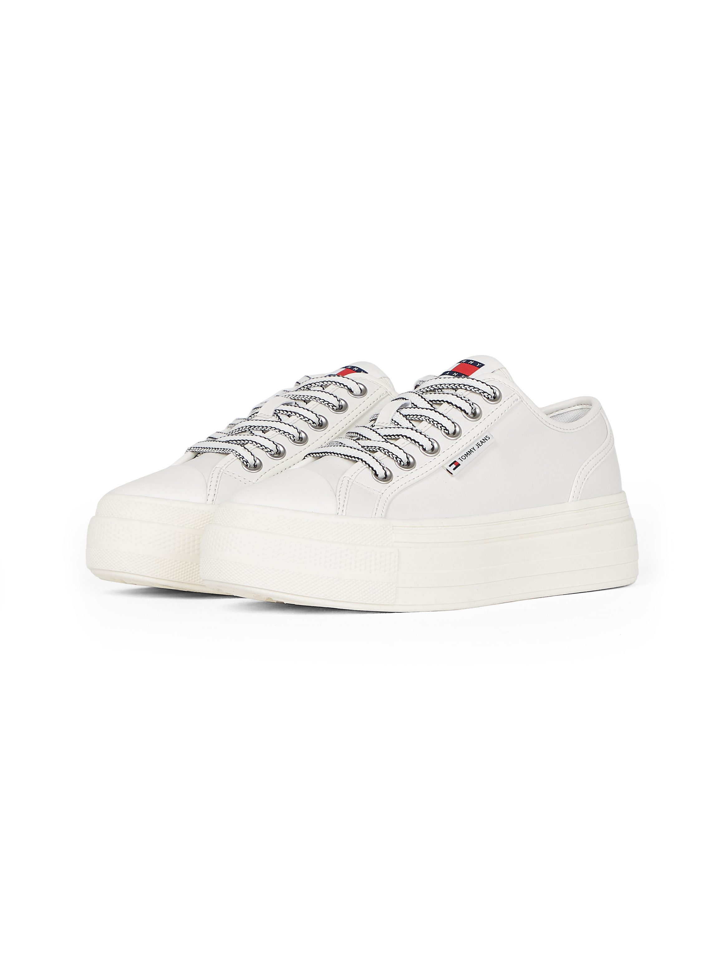 TOMMY JEANS Plateausneakers TJW FOXING VULC LC LEATHER