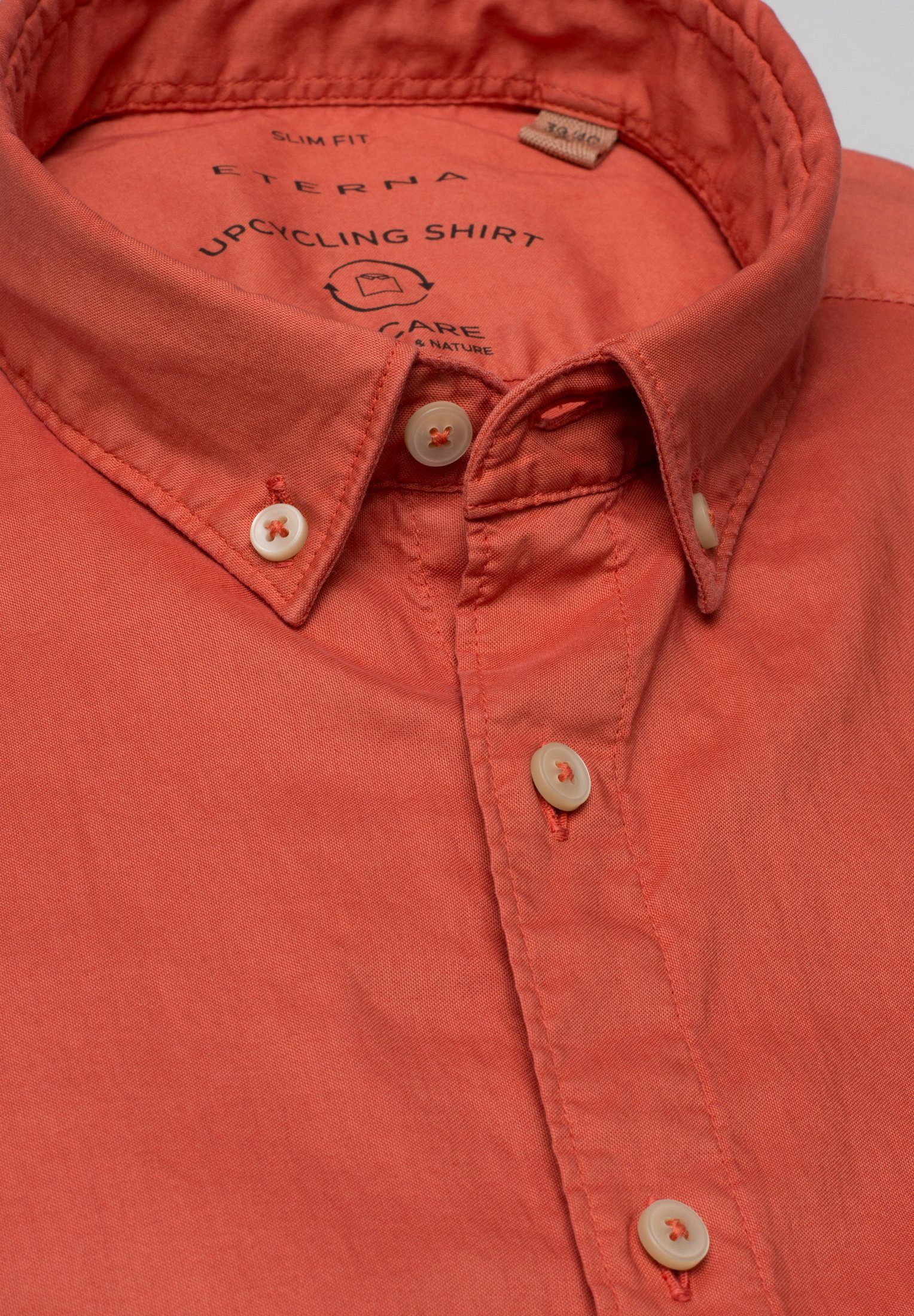 Eterna Overhemd met korte mouwen Slim fit EASY IRON (gemakkelijk te strijken)