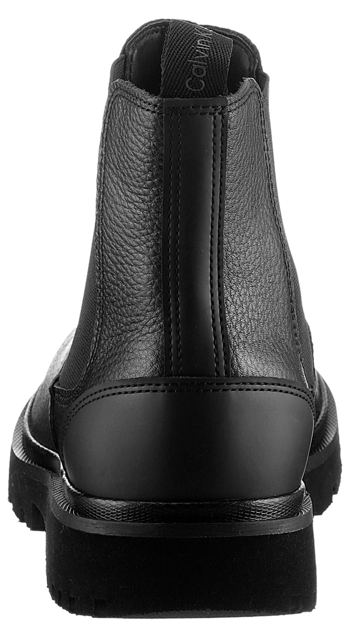 Calvin Klein Chelsea-boots EVA MID CHELSEA BOOT LTH , instappers, enkellaars met zij-ck-logo en aanhaallus