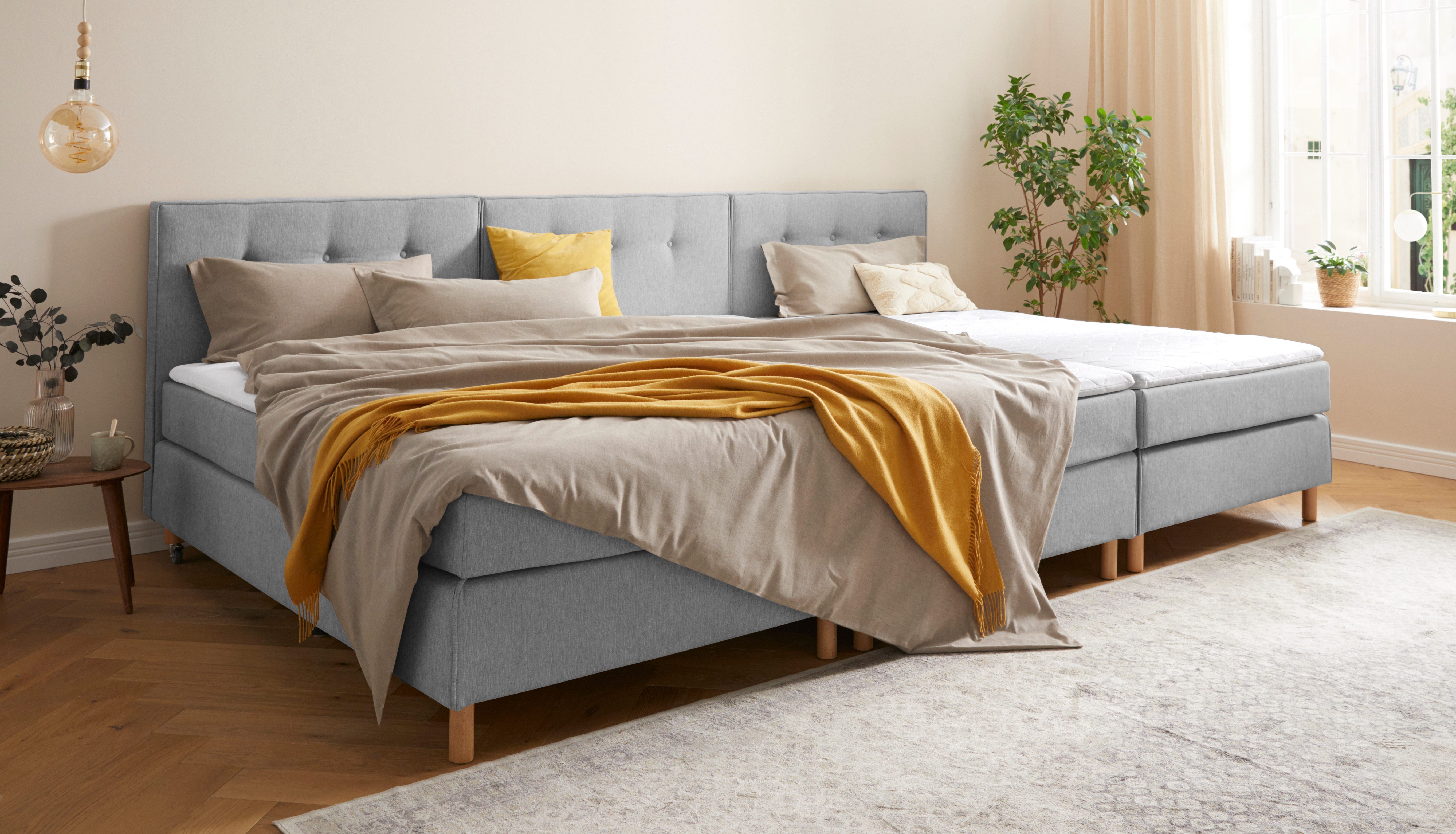 Home affaire Boxspring Heimatblick 100x200cm naar wens uitbreidbaar naar dubbel- en familiebest