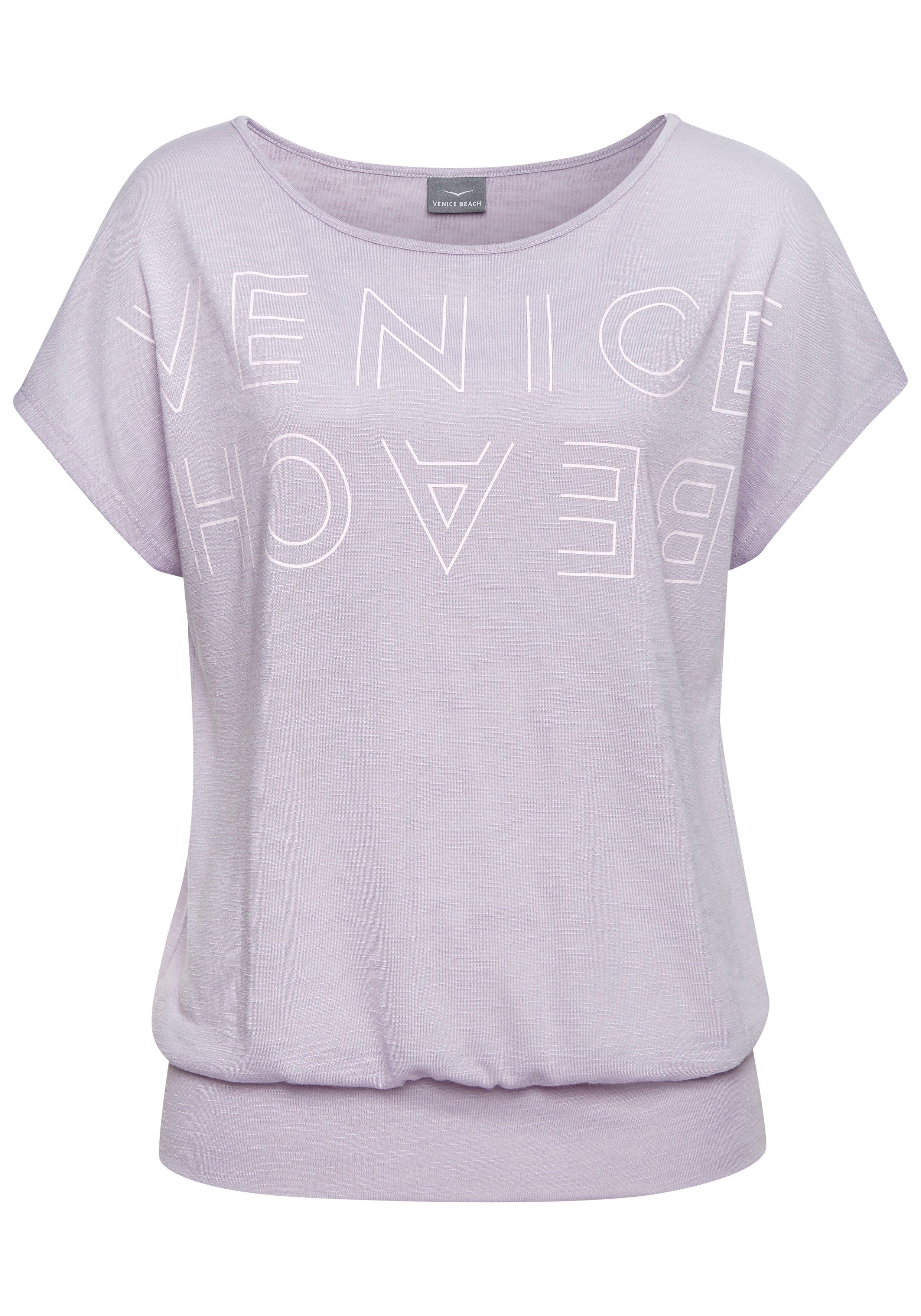 Venice Beach Shirt met ronde hals met logoprint, t-shirt, zomerse sportieve look