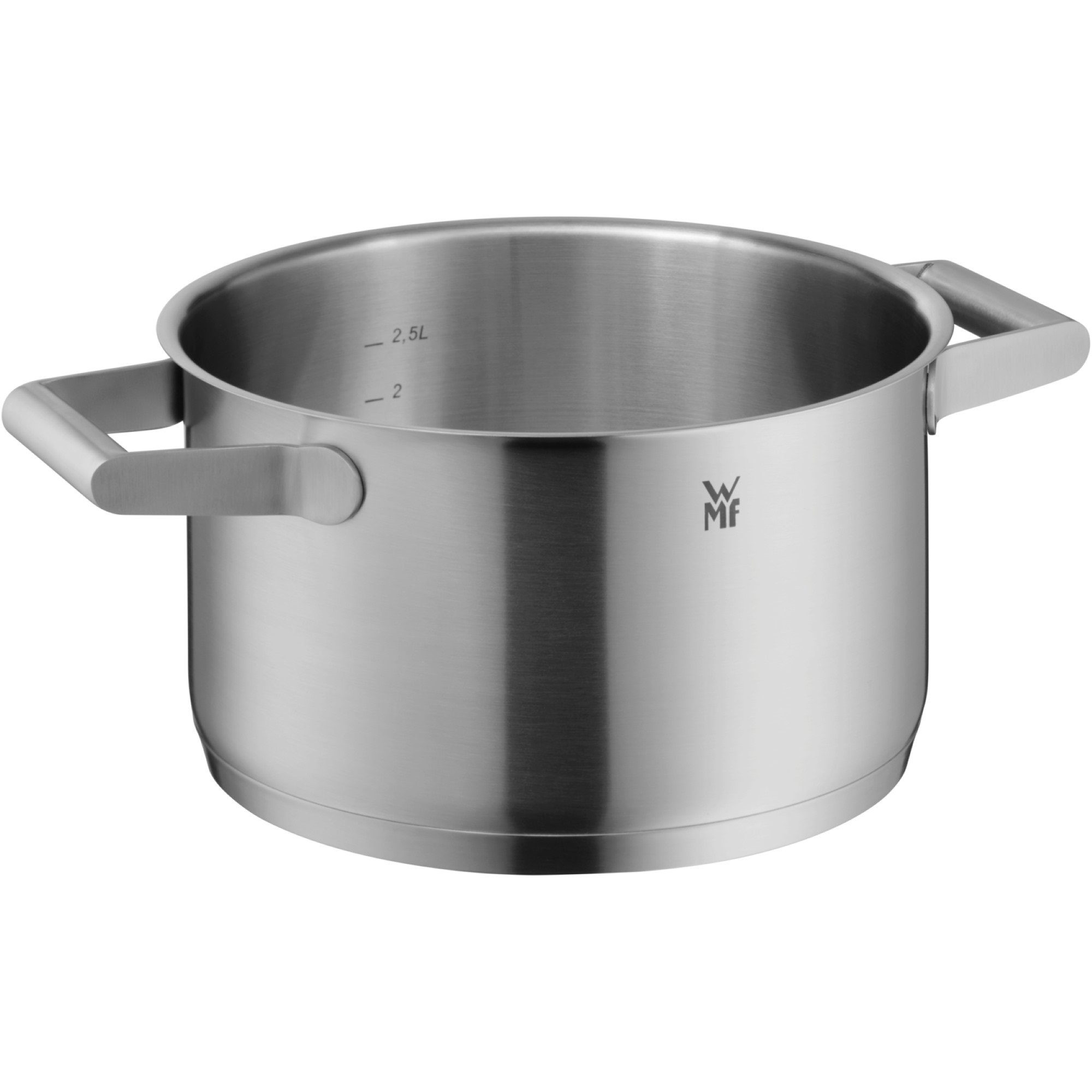 WMF Pannenset Comfort Line Inductie, kookpan set met glazen deksel, gematteerd Pannen set stapelbaar, geschikt voor alle soorten fornuizen, binnenschaalverdeling (set, 5-delig)