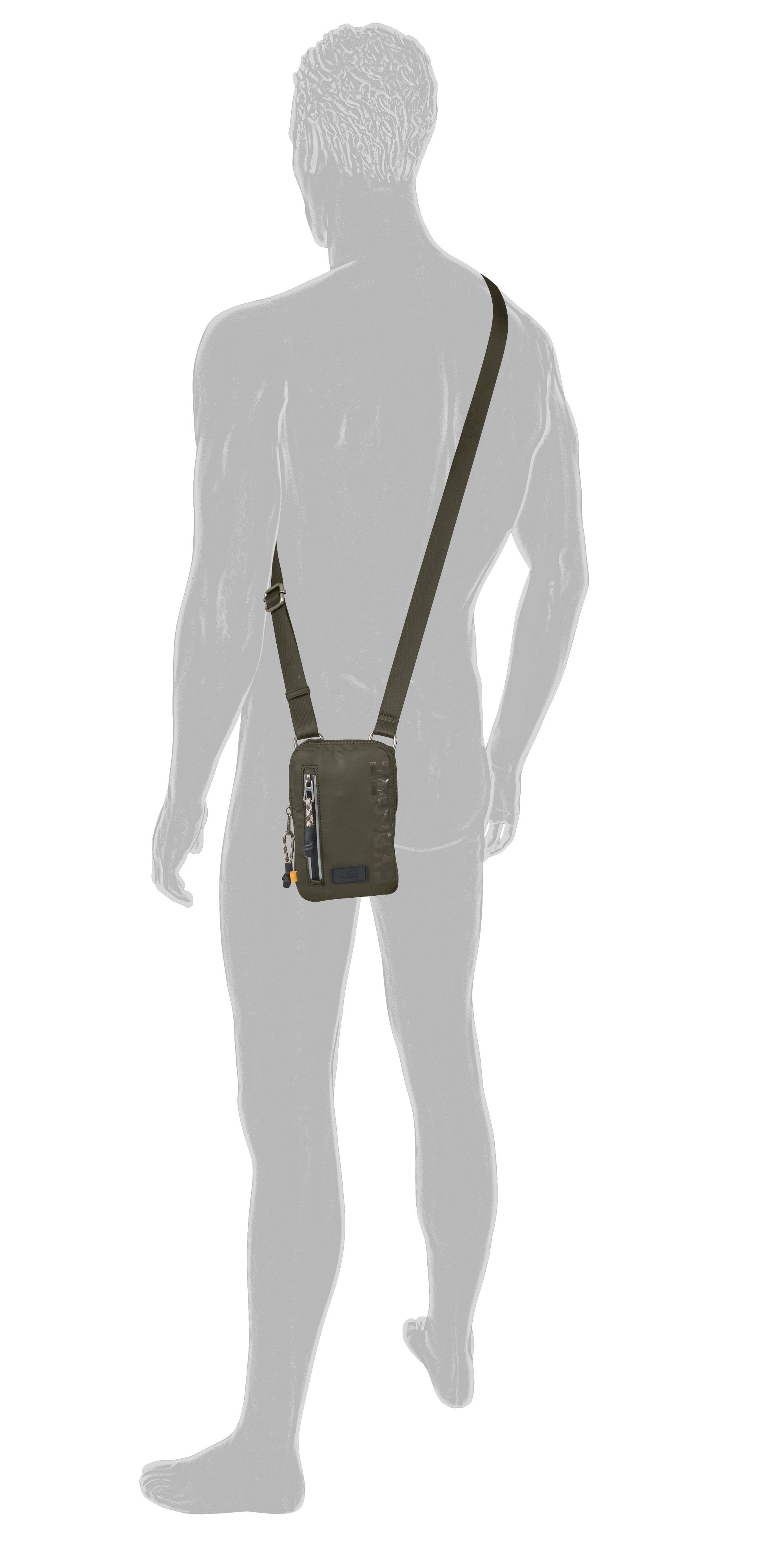 camel active Gsm-tasje Explore waterafstotend gerecycled nylon en reflecterende ritsen
