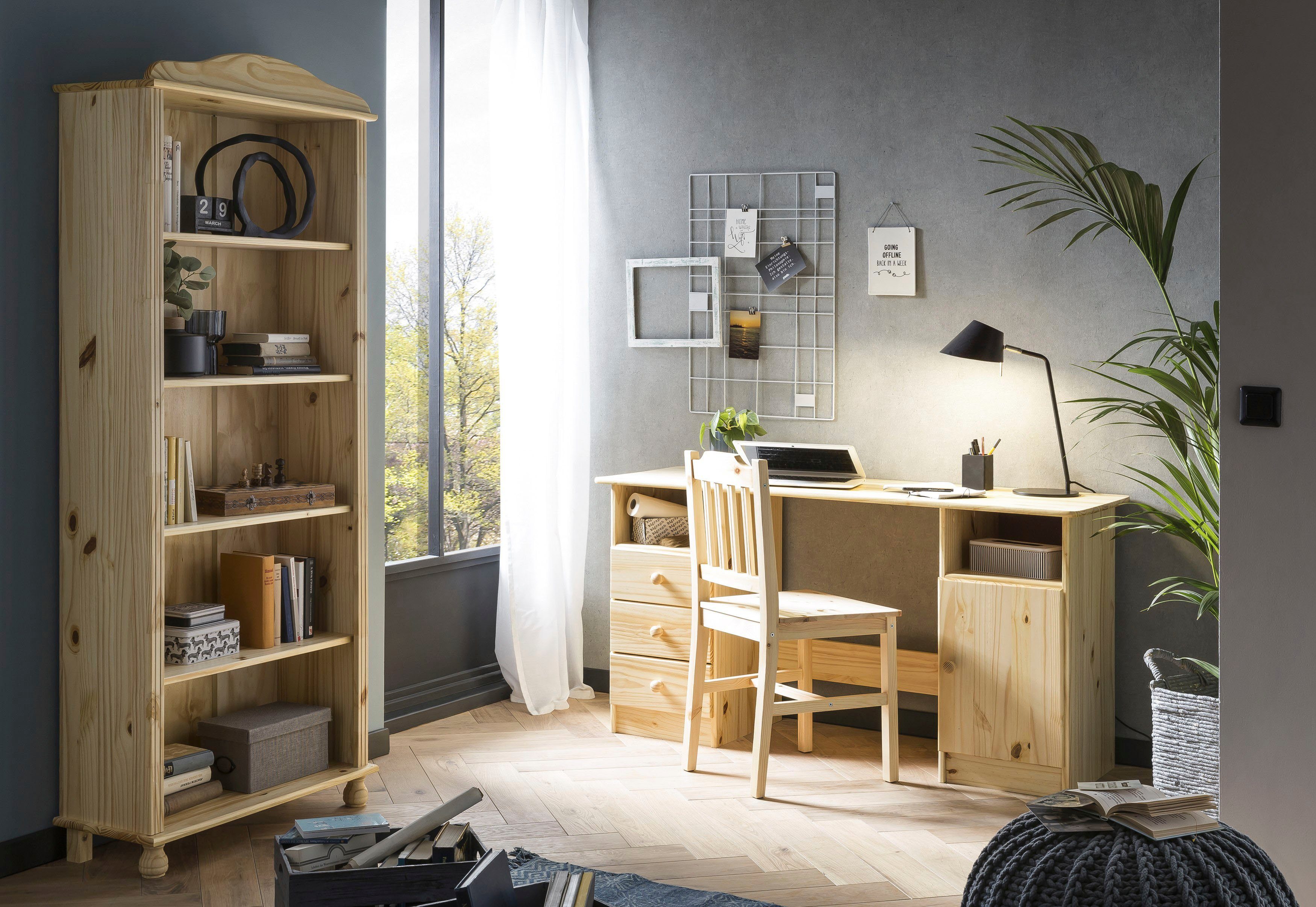 Home affaire Boekenkast Chur met gedraaide poten