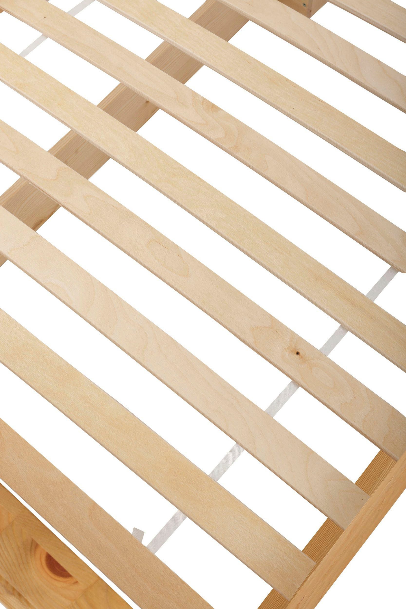 Home affaire Massief houten ledikant Konrad, hoge belasting! FSC® gecertificeerd massief hout van massief dennenhout, fsc®-gecertificeerd, inclusief lattenbodem
