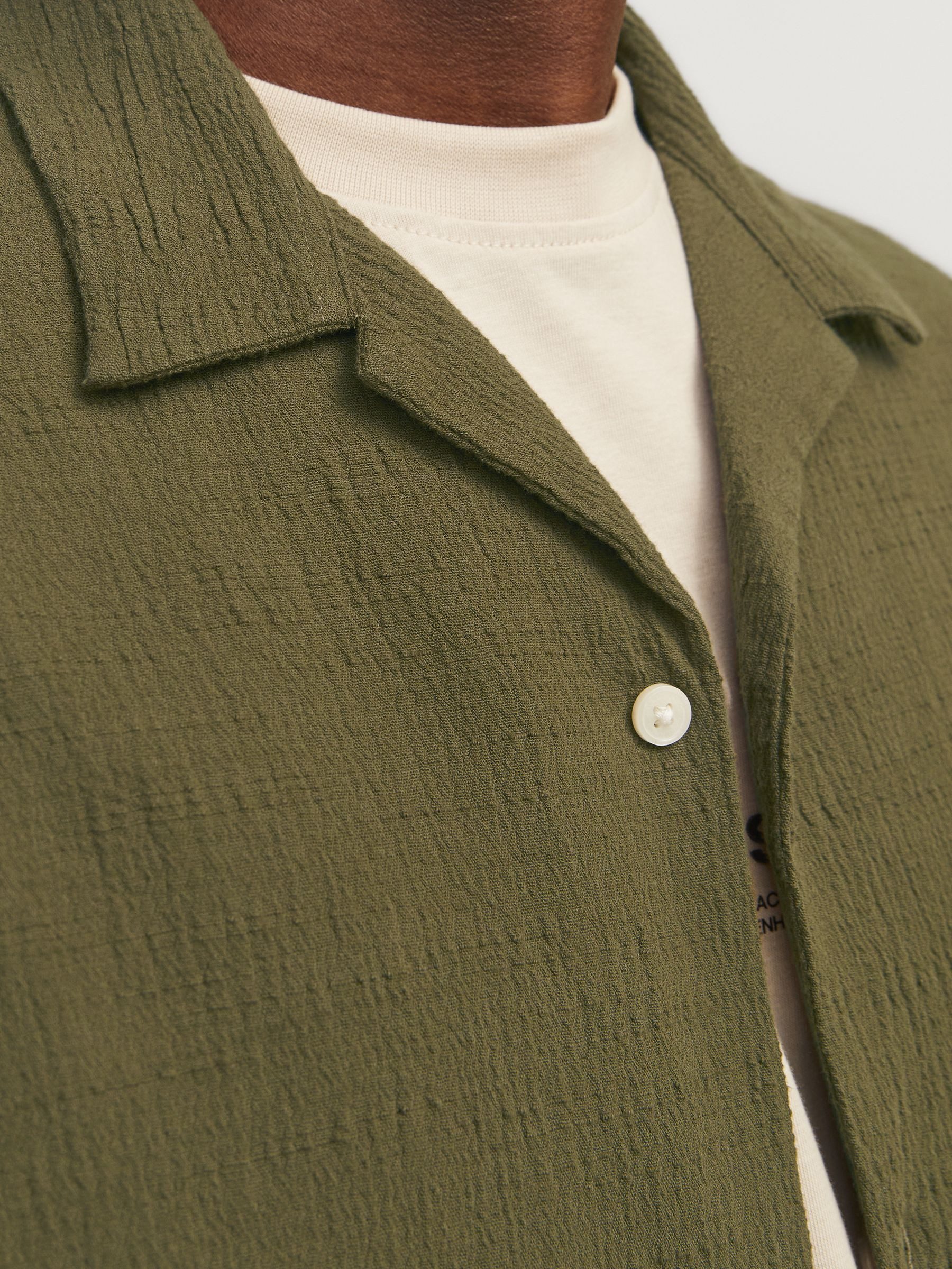 Jack & Jones Overhemd met korte mouwen JORLUKE CRINKLE RESORT SHIRT SS SN