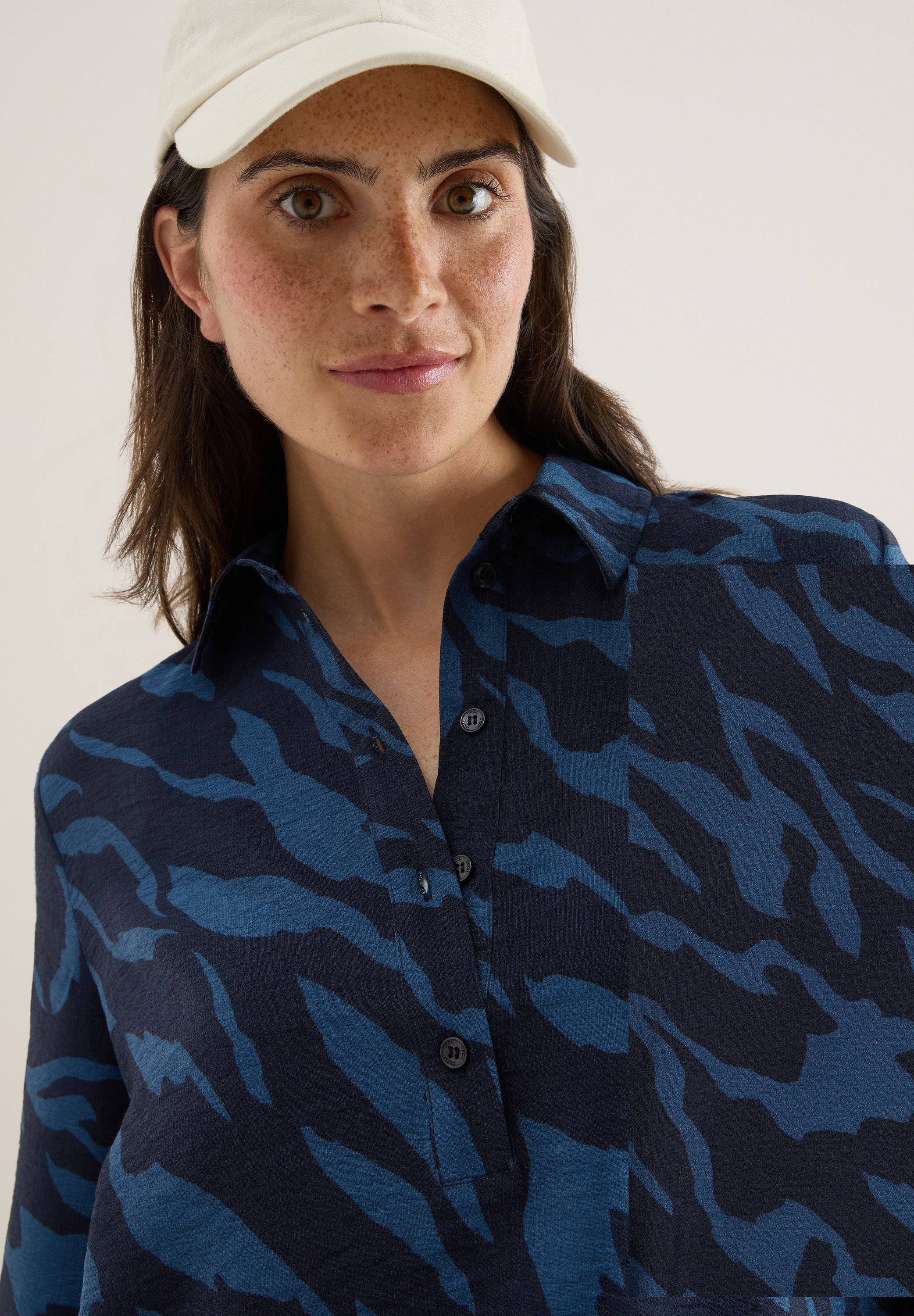 Cecil Overhemdblouse met print all-over