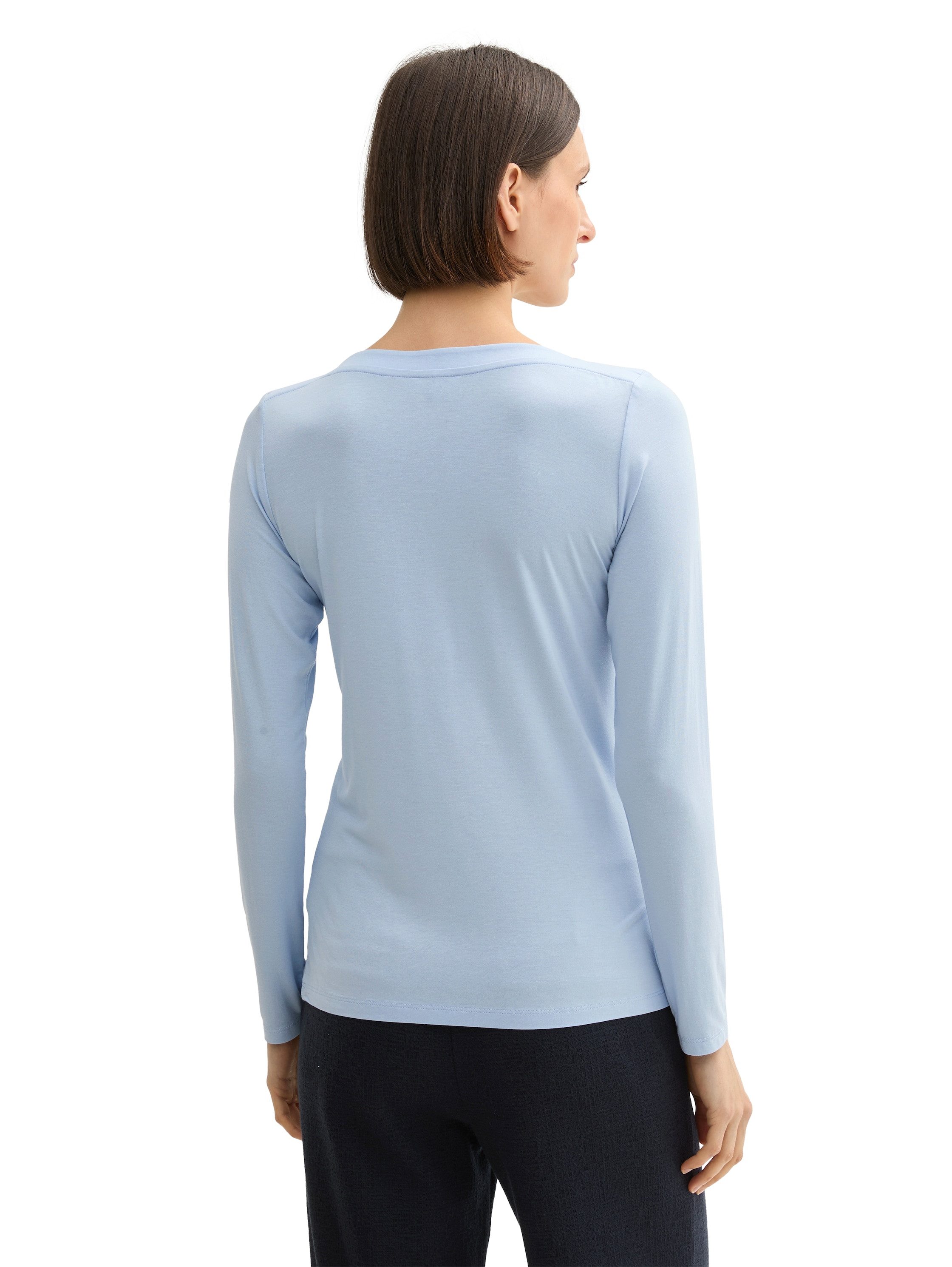 Tom Tailor Shirt met lange mouwen met boothals