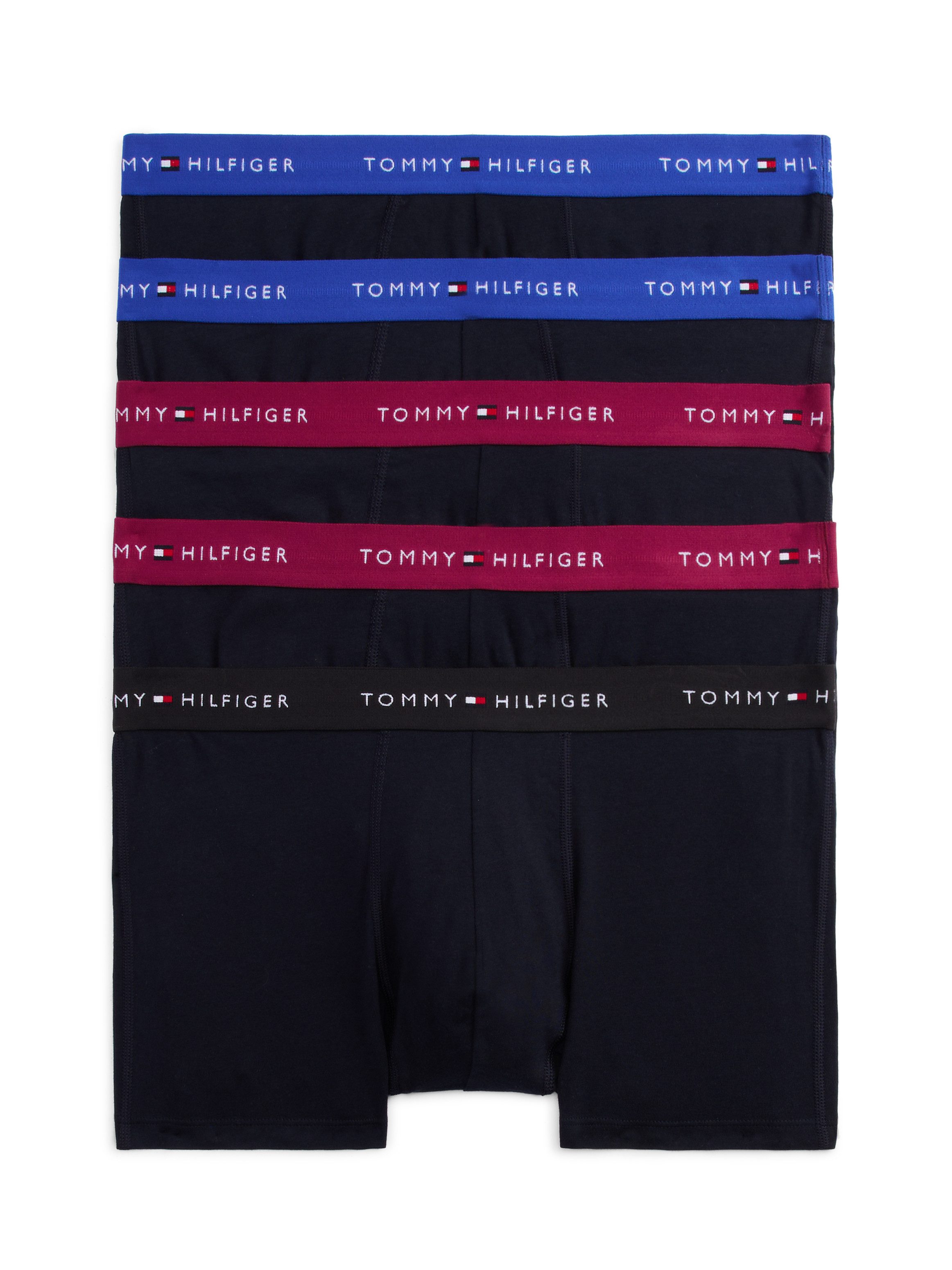 Tommy Hilfiger Boxershort met elastische band met logo in een set van 5 stuks