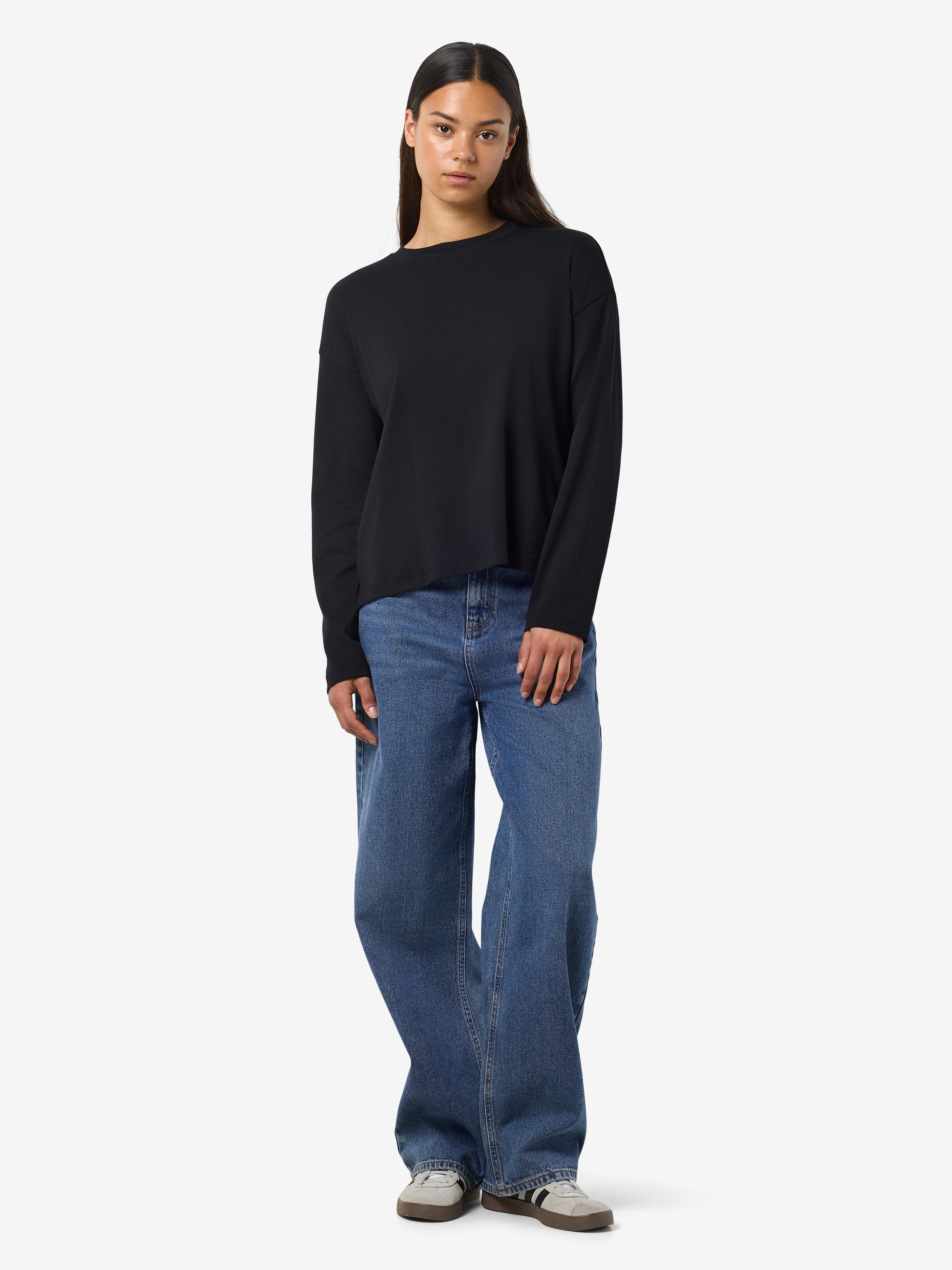 Noisy may Shirt met lange mouwen NMMOCCA L/S REGULAR FIT TOP JRS FWD NOOS