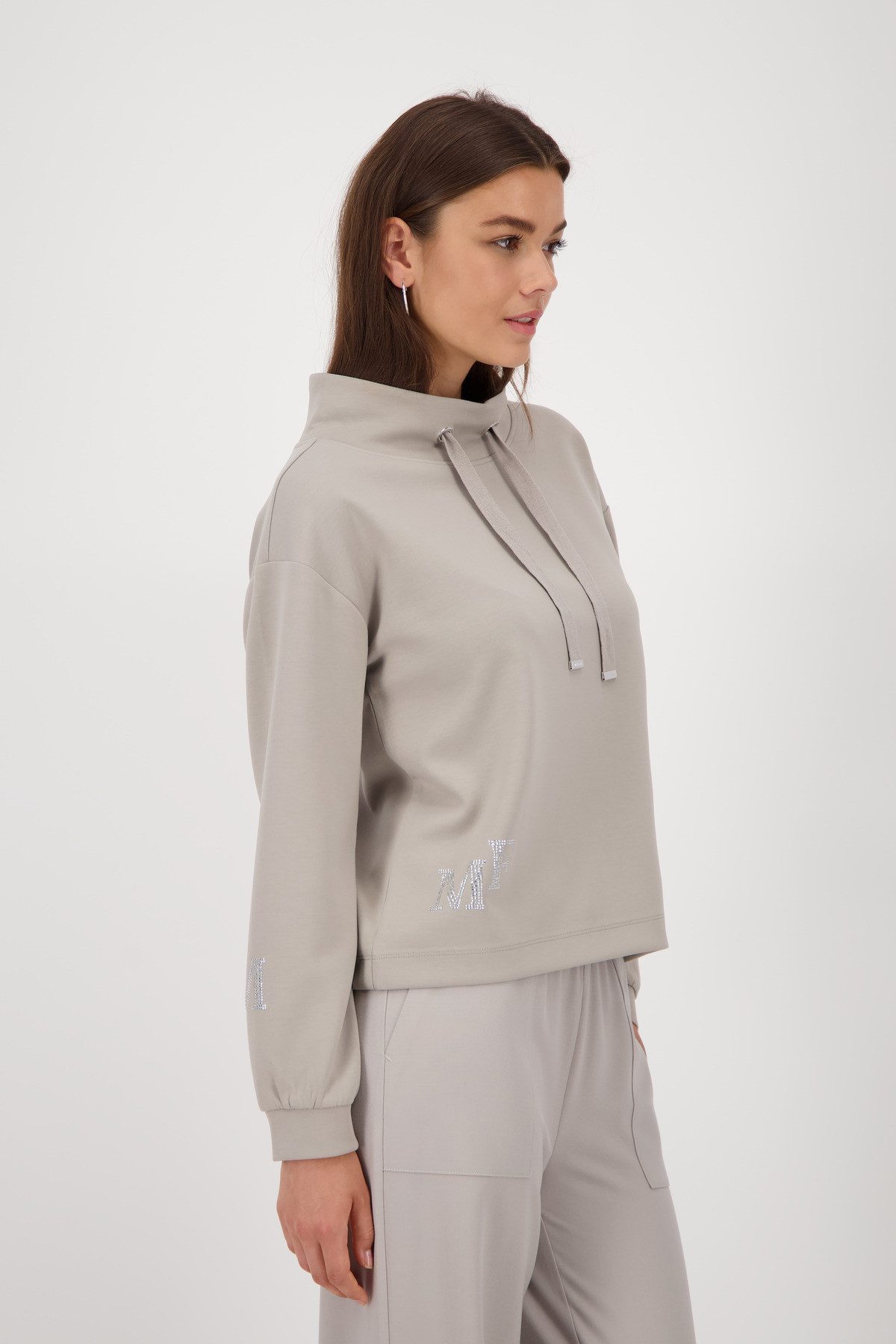 Monari Sweatshirt met sieraaddetail