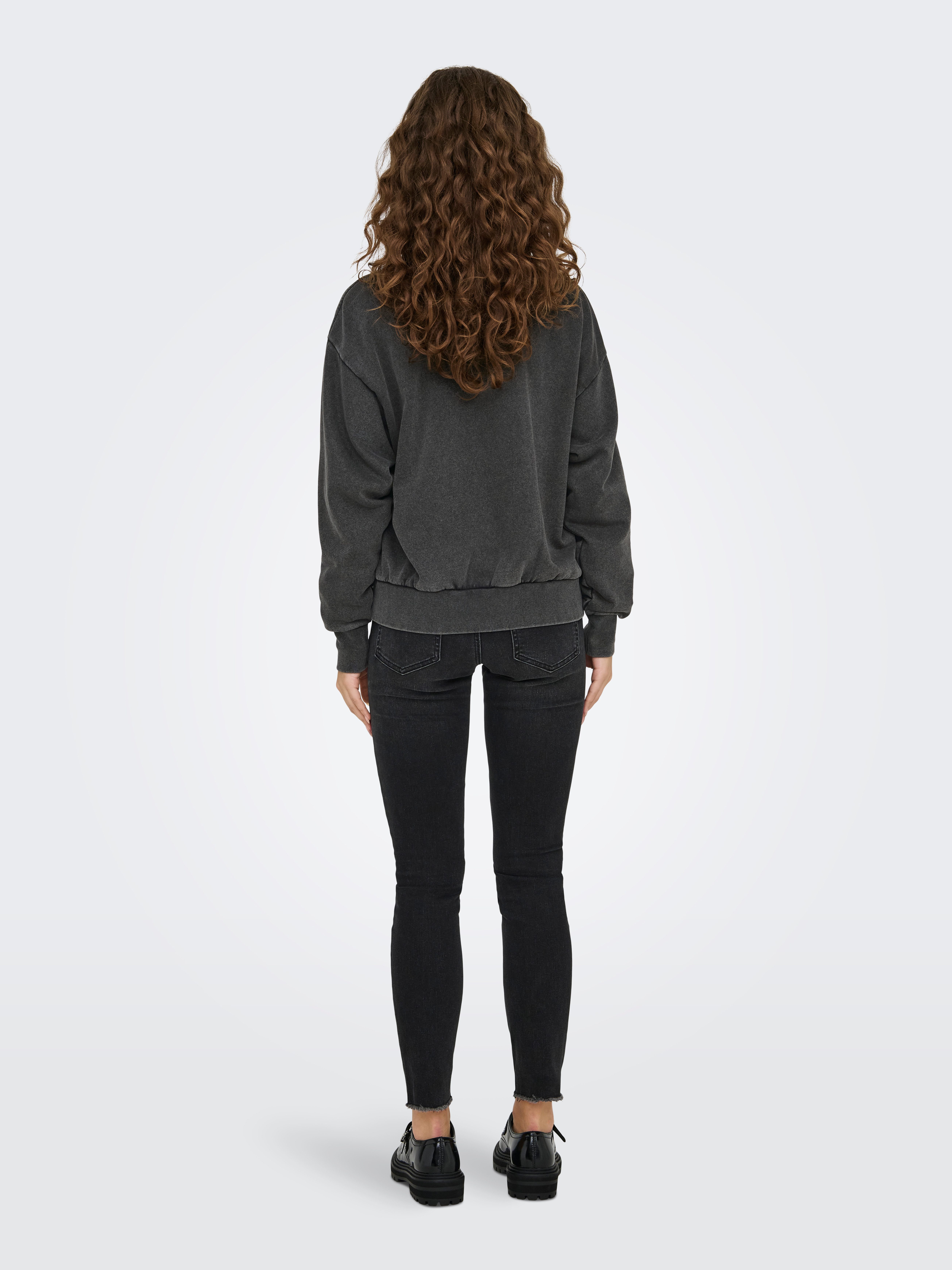 Only Sweatshirt ONLLUCINDA L S O-NECK SWT